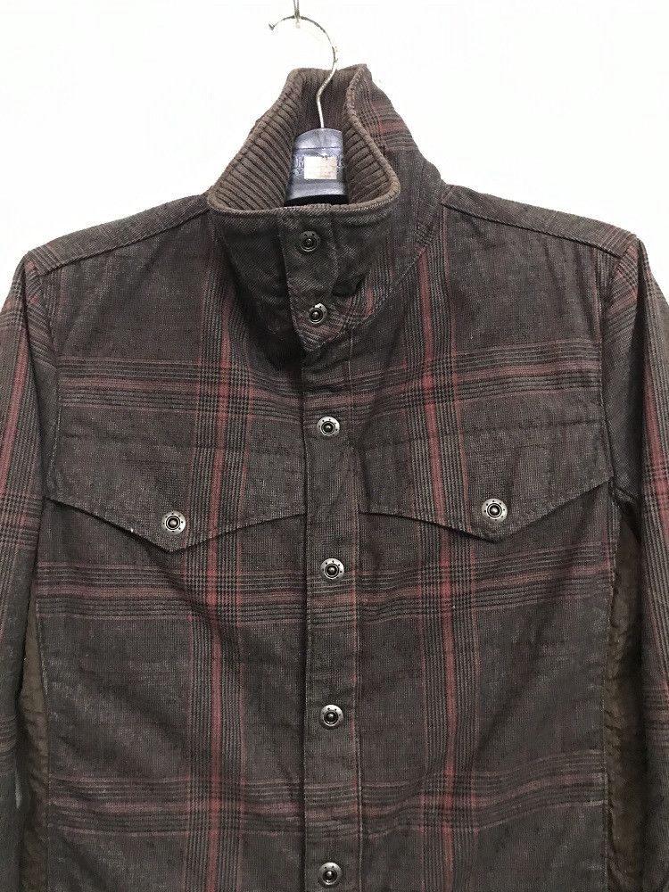 Nicole Club NICOLE CLUB FOR MEN Tartan High Collar Button Jacket Size US S / EU 44-46 / 1 - 2 Thumbnail
