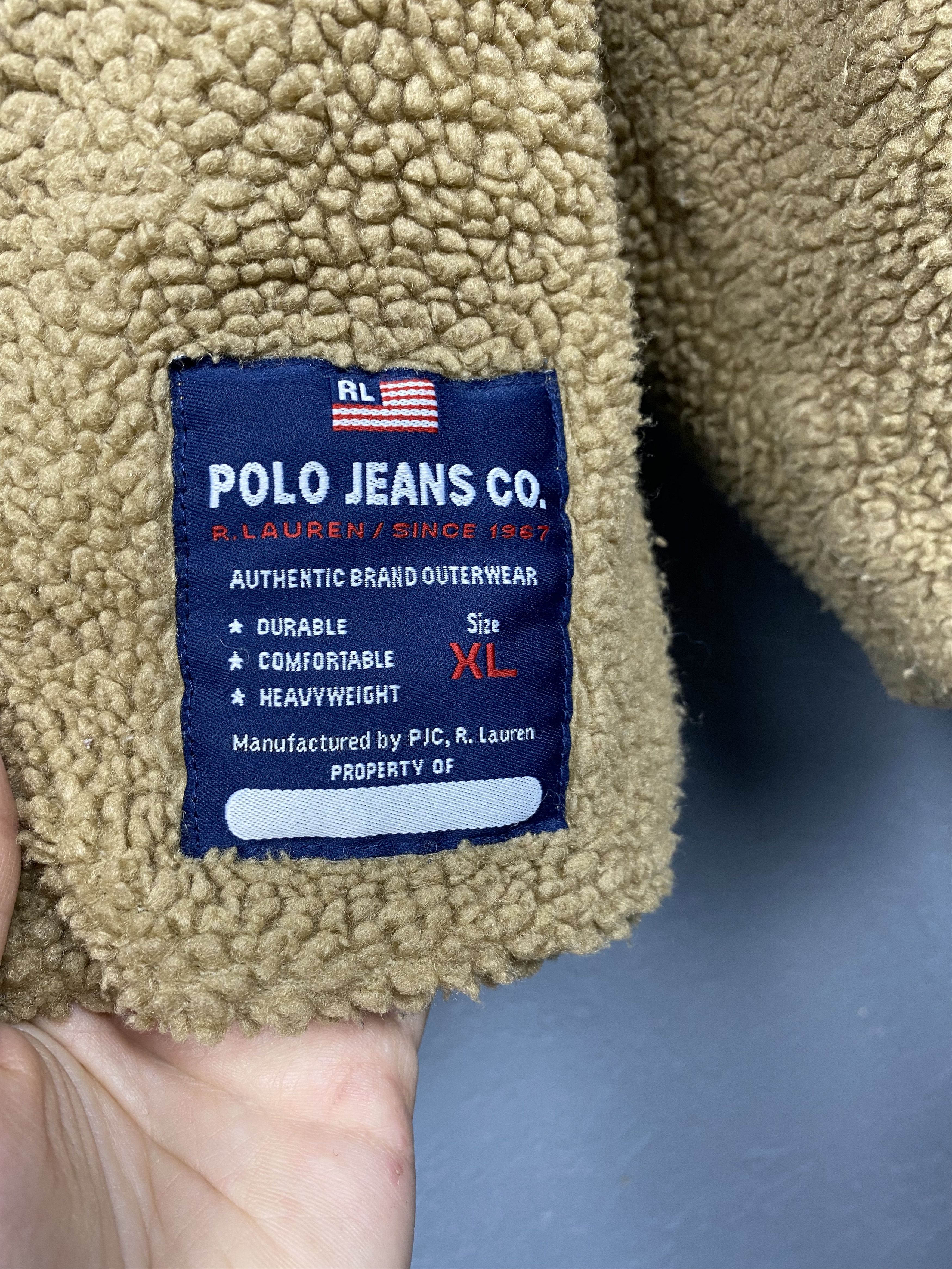 Polo Ralph Lauren Polo Ralph Lauren Jeans Company Deep Pile Fleece Jacket Size US XL / EU 56 / 4 - 9 Thumbnail