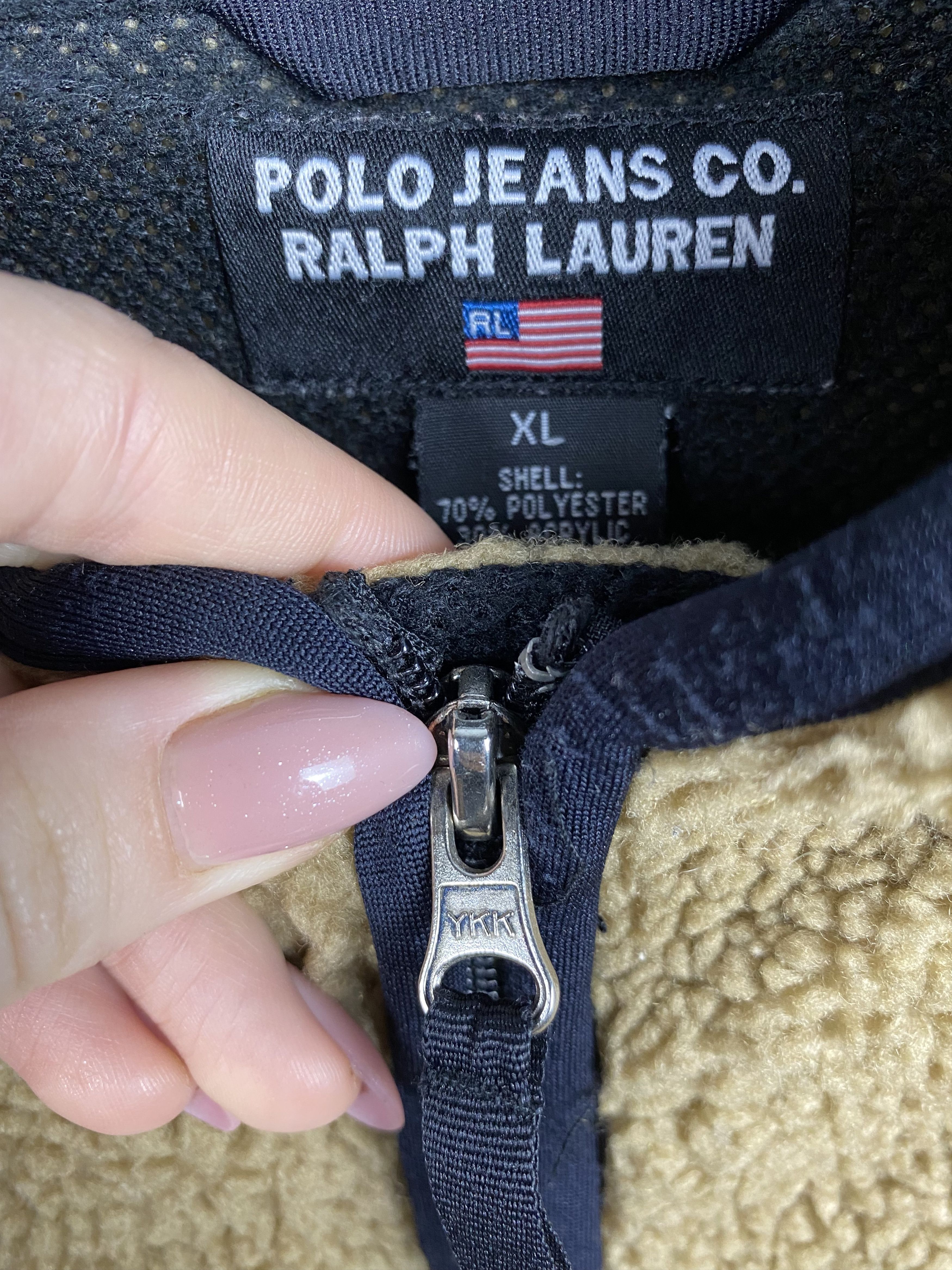 Polo Ralph Lauren Polo Ralph Lauren Jeans Company Deep Pile Fleece Jacket Size US XL / EU 56 / 4 - 5 Thumbnail