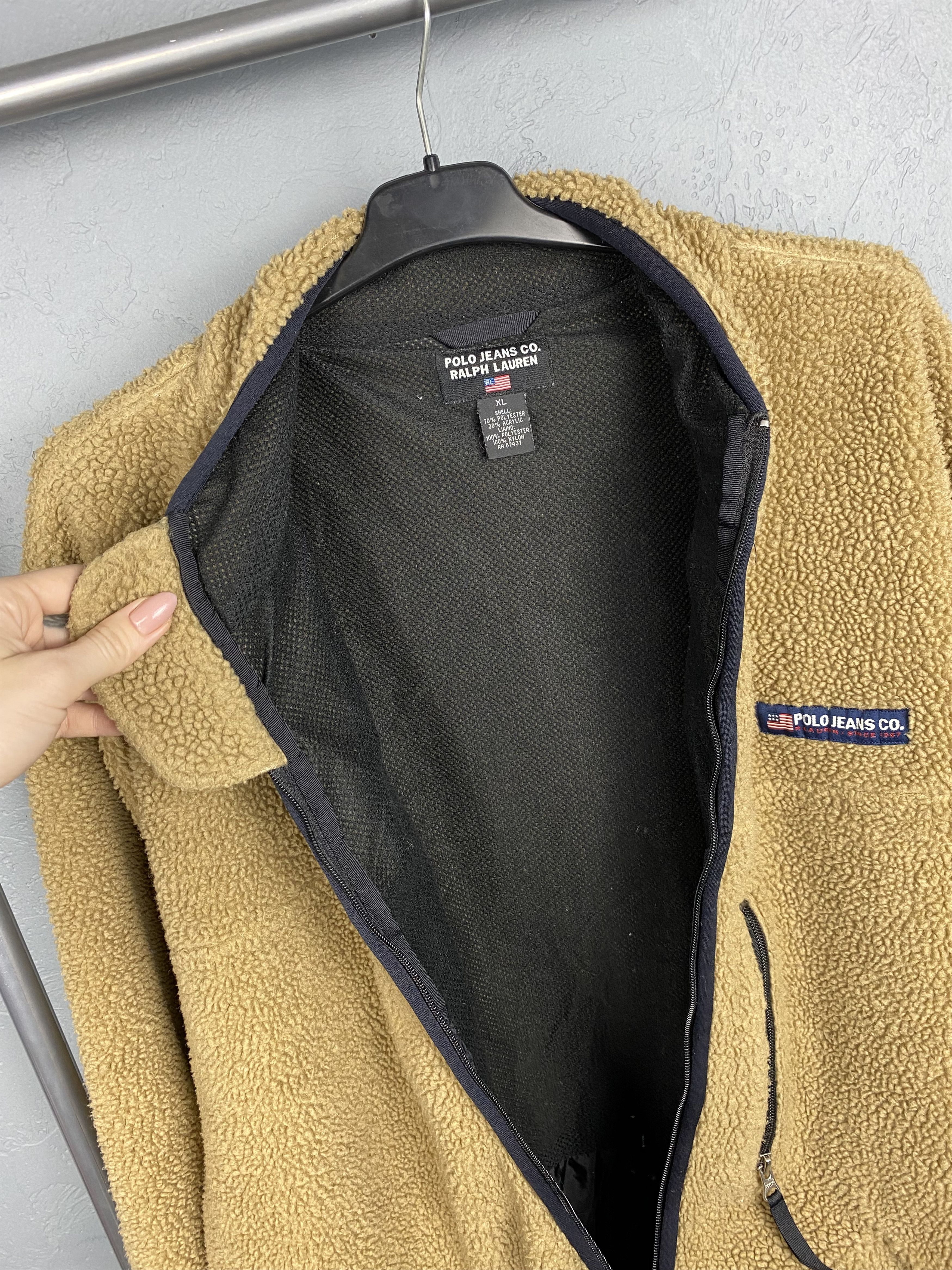 Polo Ralph Lauren Polo Ralph Lauren Jeans Company Deep Pile Fleece Jacket Size US XL / EU 56 / 4 - 7 Thumbnail