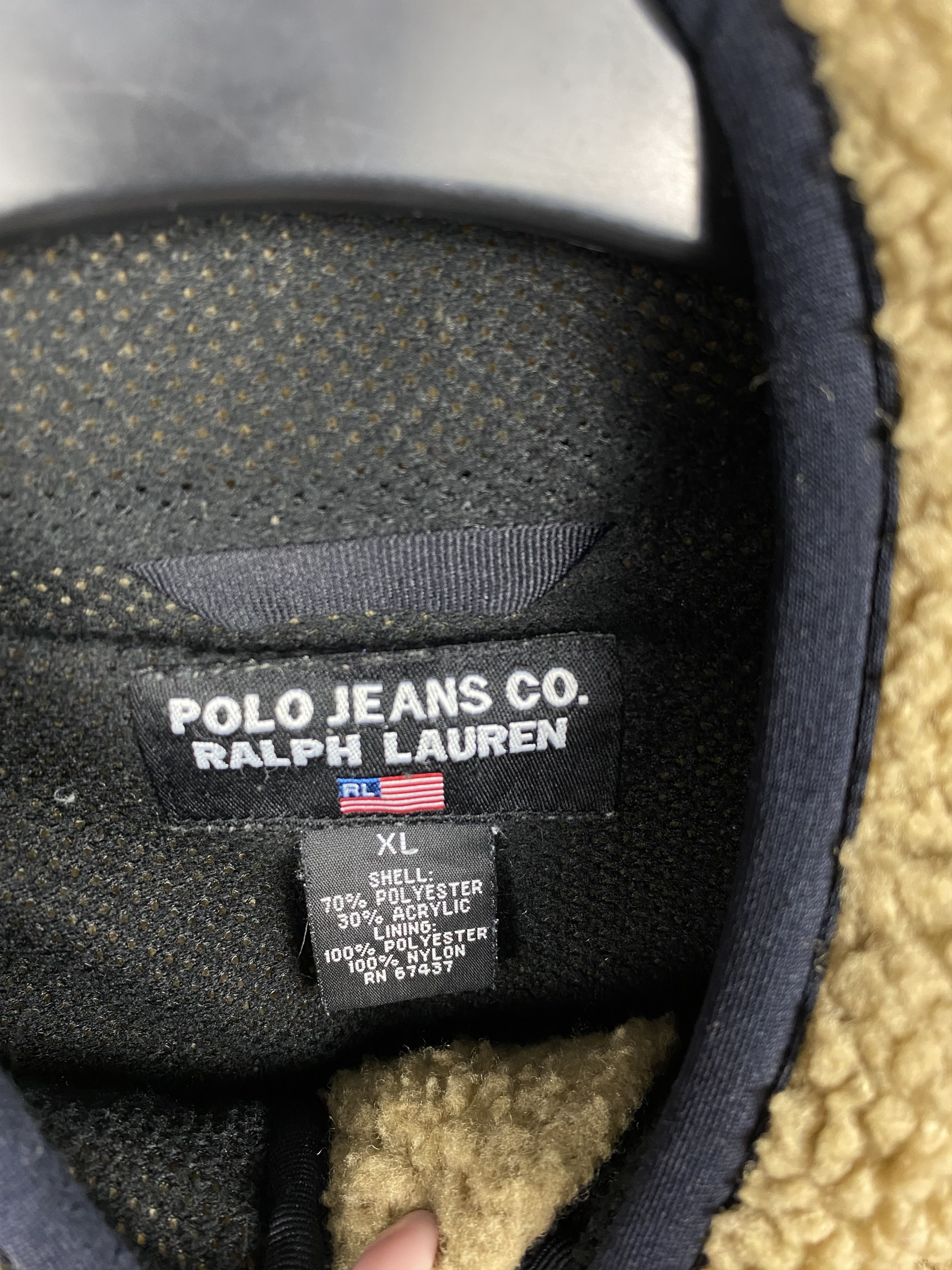 Polo Ralph Lauren Polo Ralph Lauren Jeans Company Deep Pile Fleece Jacket Size US XL / EU 56 / 4 - 4 Thumbnail