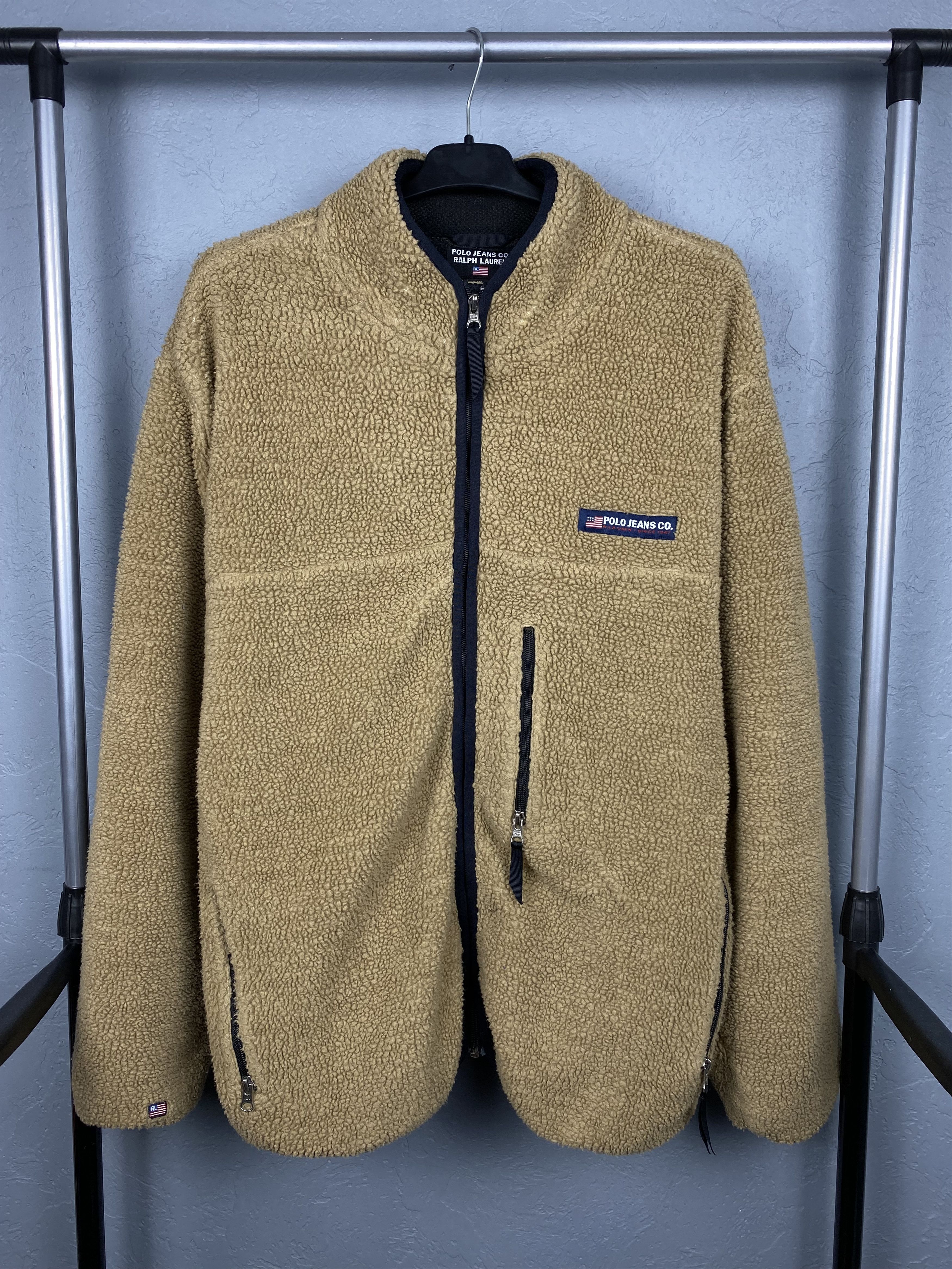 Polo Ralph Lauren Polo Ralph Lauren Jeans Company Deep Pile Fleece Jacket Size US XL / EU 56 / 4 - 1 Thumbnail
