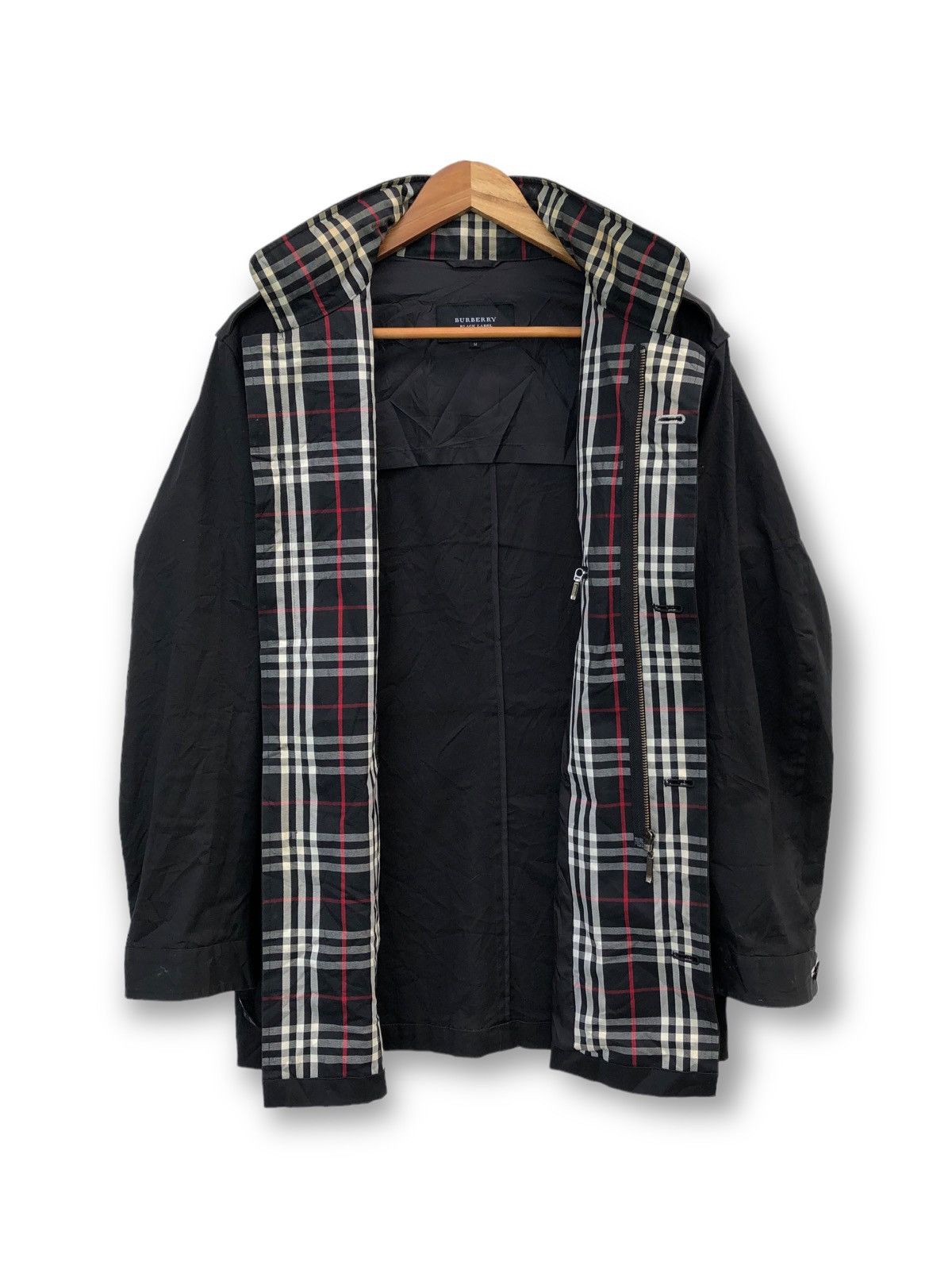 Burberry 🔥 Burberry Black Label Nova Check Trench Coat With Hooded Size US M / EU 48-50 / 2 - 5 Thumbnail