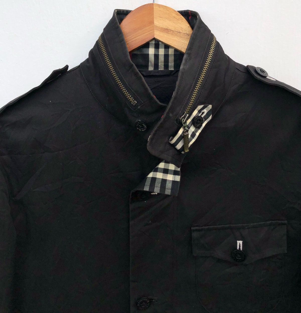 Burberry 🔥 Burberry Black Label Nova Check Trench Coat With Hooded Size US M / EU 48-50 / 2 - 6 Thumbnail