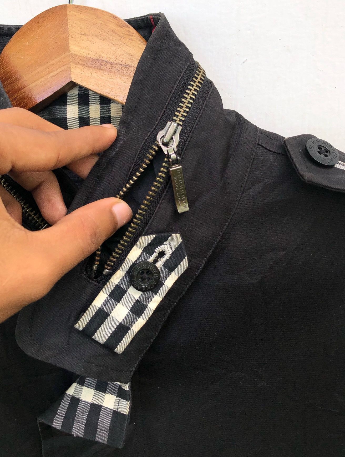 Burberry 🔥 Burberry Black Label Nova Check Trench Coat With Hooded Size US M / EU 48-50 / 2 - 8 Thumbnail