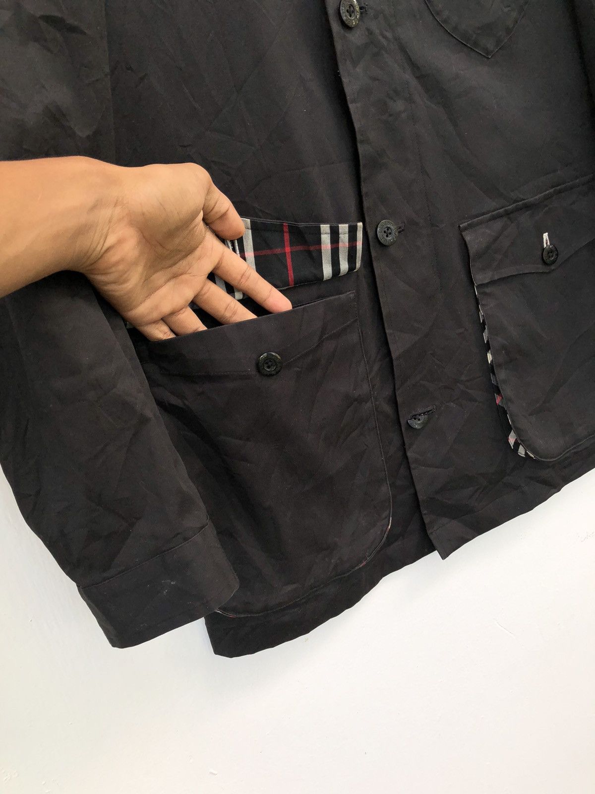 Burberry 🔥 Burberry Black Label Nova Check Trench Coat With Hooded Size US M / EU 48-50 / 2 - 11 Thumbnail