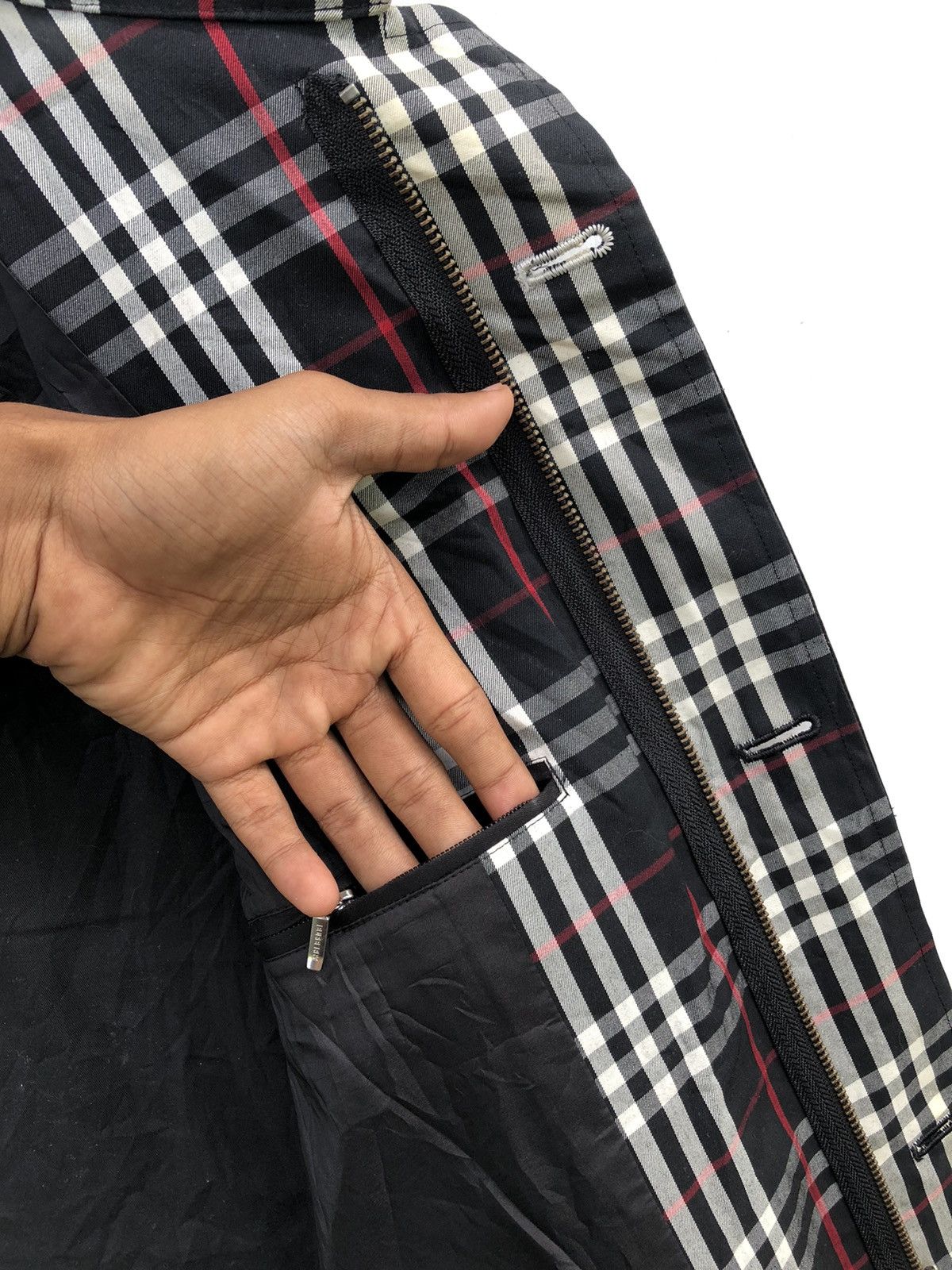 Burberry 🔥 Burberry Black Label Nova Check Trench Coat With Hooded Size US M / EU 48-50 / 2 - 13 Thumbnail