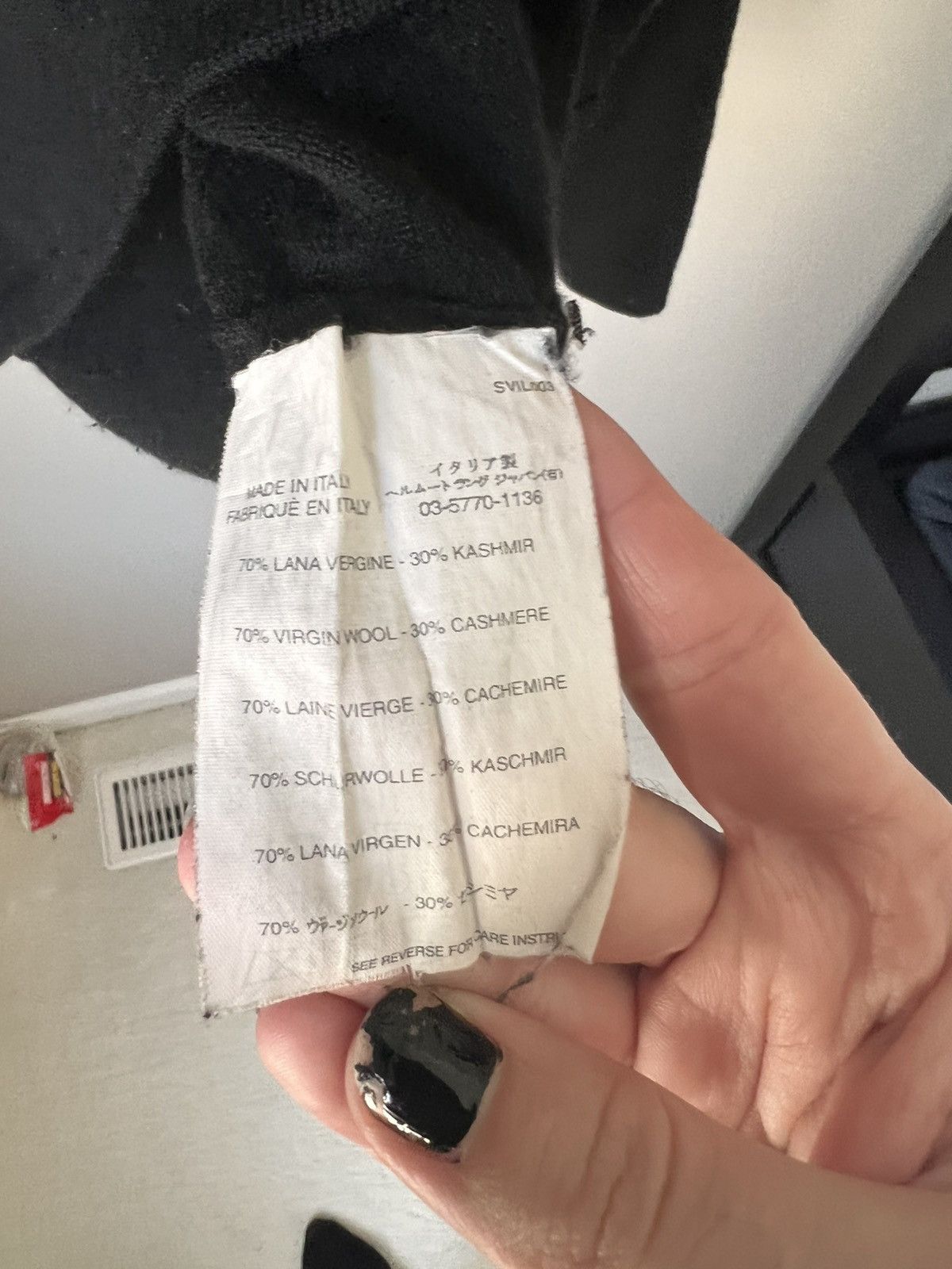 Helmut Lang Archive Contrast-Seam Wool-Cashmere Sweater Size US M / EU 48-50 / 2 - 5 Thumbnail