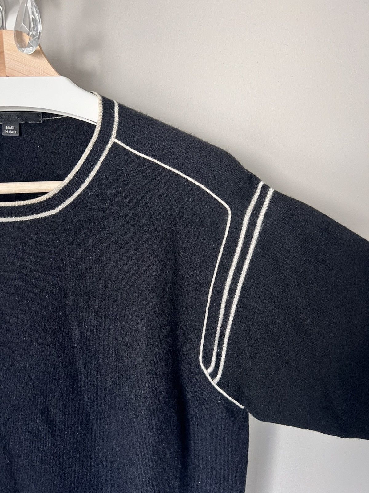Helmut Lang Archive Contrast-Seam Wool-Cashmere Sweater Size US M / EU 48-50 / 2 - 3 Thumbnail
