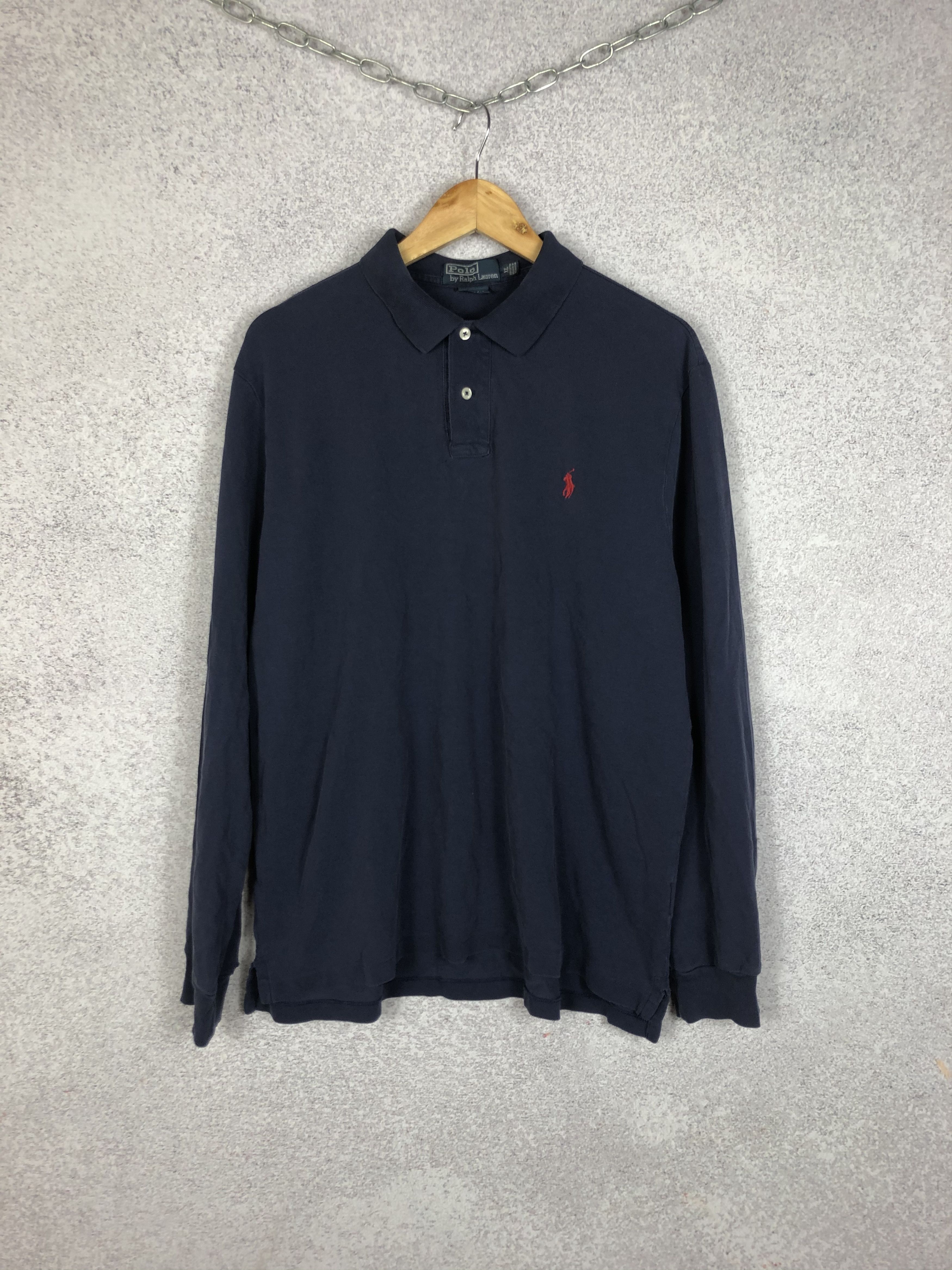 Vintage Vintage Polo Ralph Lauren Rugby Long Sleeve Polo shirt Size US XL / EU 56 / 4 - 1 Thumbnail
