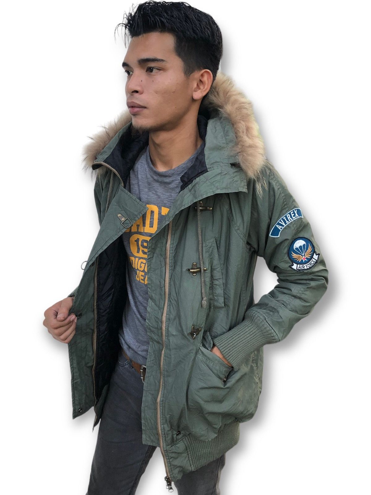Avirex 🔥Vintage Avirex Military Parka Hooded Jacket Size US M / EU 48-50 / 2 - 2 Thumbnail