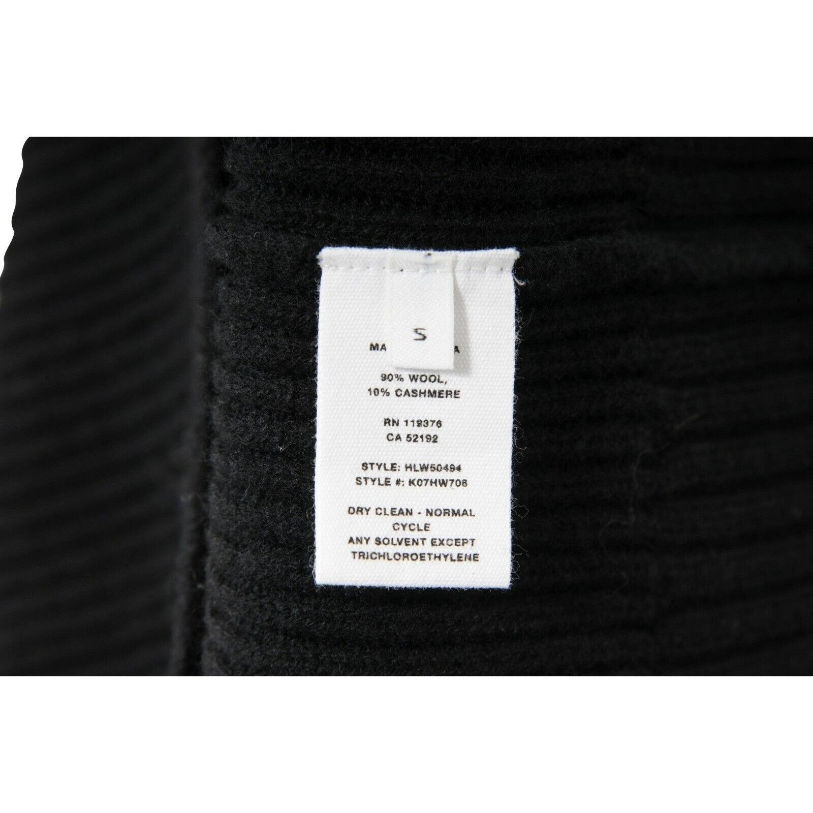 Helmut Lang Cutout Ribbed Wool Cashmere V Neck Size S / US 4 / IT 40 - 10 Thumbnail