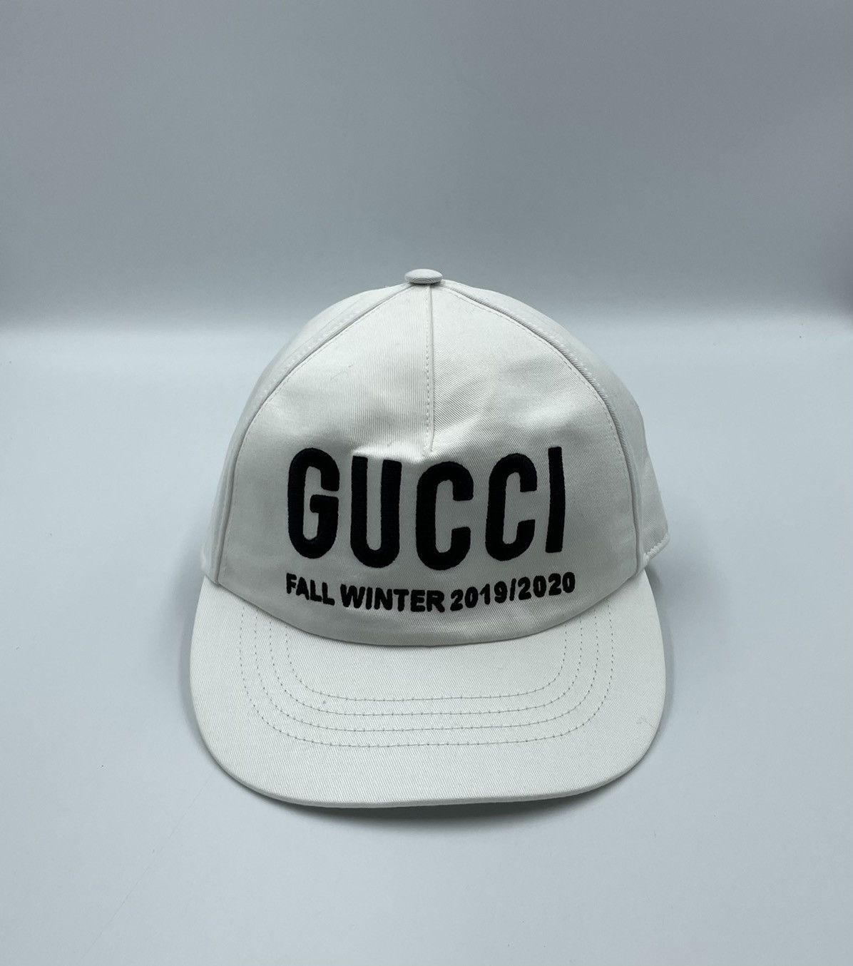 Gucci Fall Winter 2019/2020 White Black Baseball Hat Hats