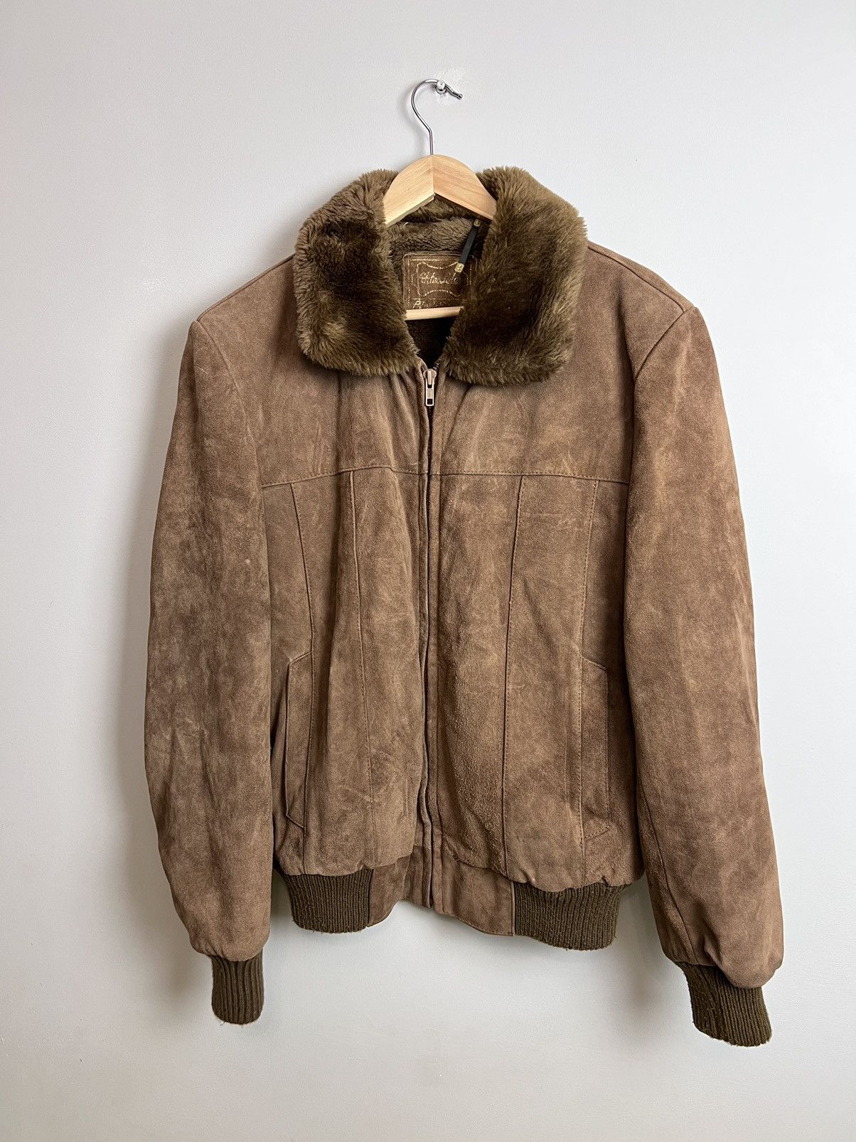 Vintage Vintage Avant Garde Leather Suede Pilot Jacket USA Boxy Size US L / EU 52-54 / 3 - 1 Thumbnail