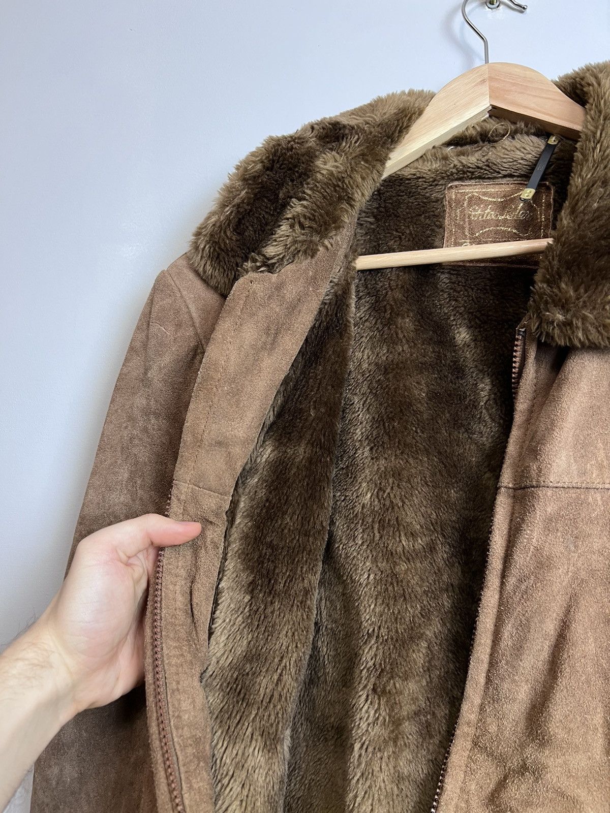 Vintage Vintage Avant Garde Leather Suede Pilot Jacket USA Boxy Size US L / EU 52-54 / 3 - 4 Thumbnail