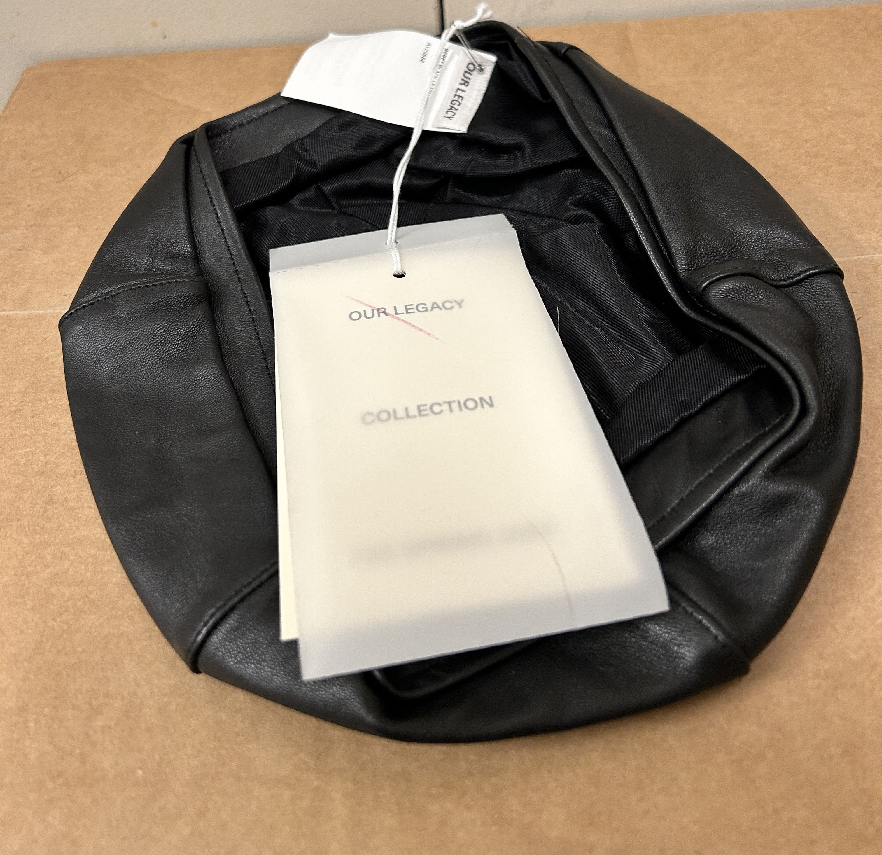 Our Legacy Our Legacy SS20 Leather Beret Hat Size ONE SIZE - 2 Thumbnail