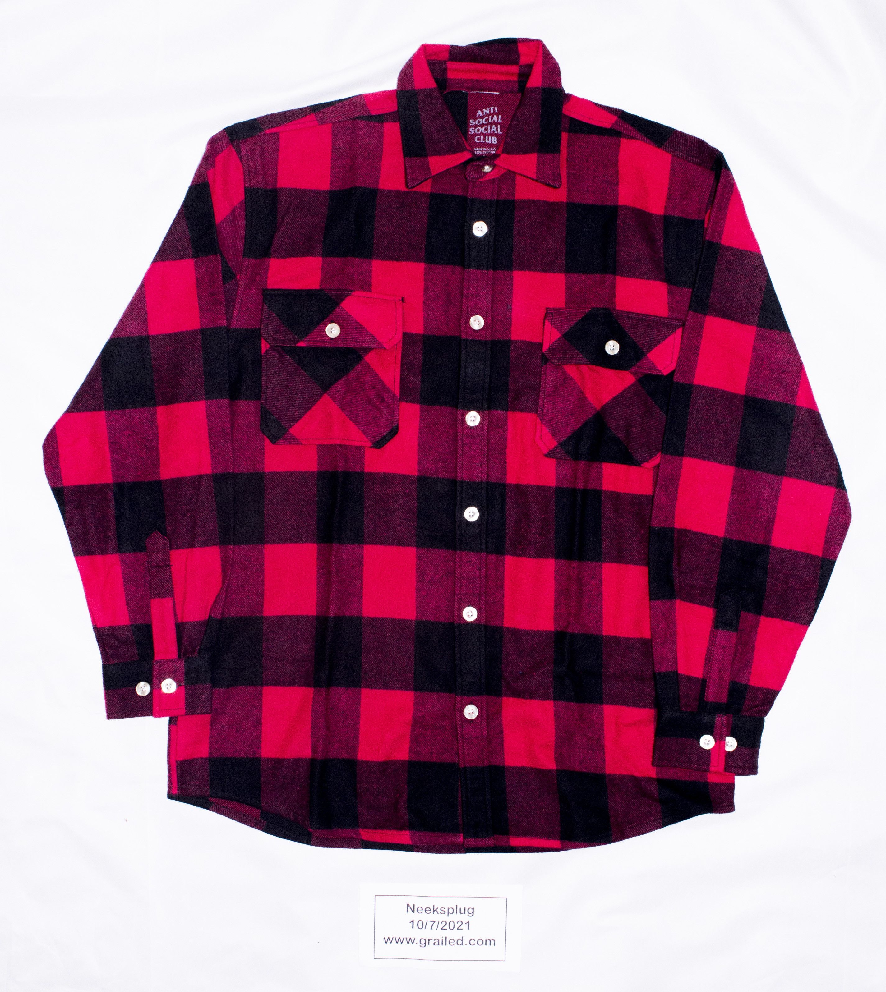 Anti Social Social Club Bored Games Flannel Purple