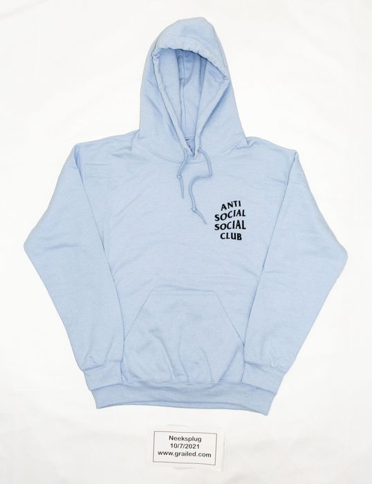 Anti social social online club hoodie baby blue