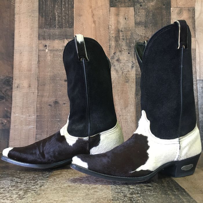 Cowboy Equipment Code West 5546 Hair On Hide Cowboy Boots Mens 12 D Grailed