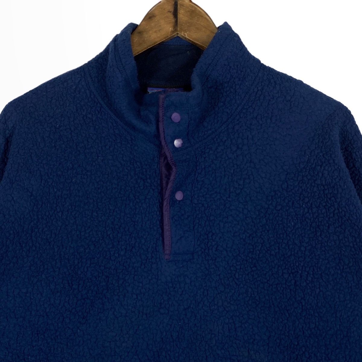 Patagonia × Vintage Vintage 90s Patagonia Snap Button Fleece Sweater Size US L / EU 52-54 / 3 - 5 Thumbnail
