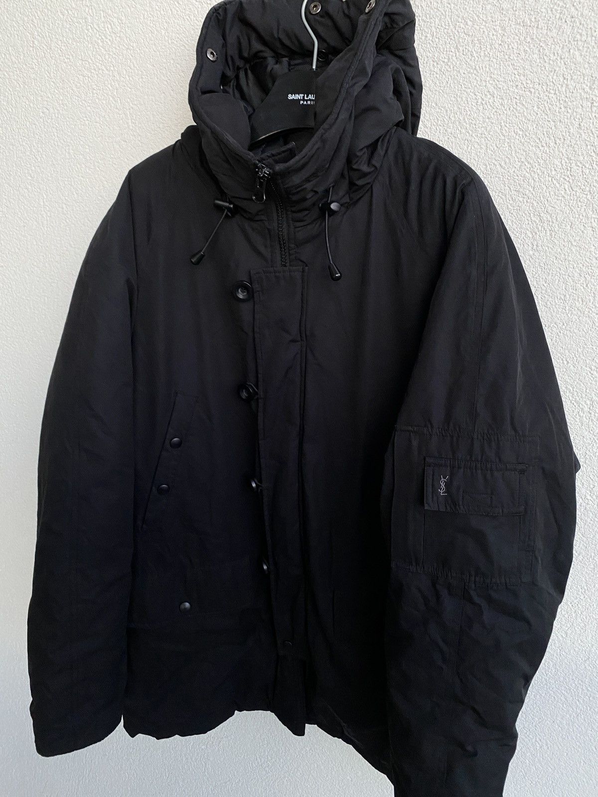 Yves Saint Laurent Winter YSL Jacket Parka Black Size US L / EU 52-54 / 3 - 15 Thumbnail