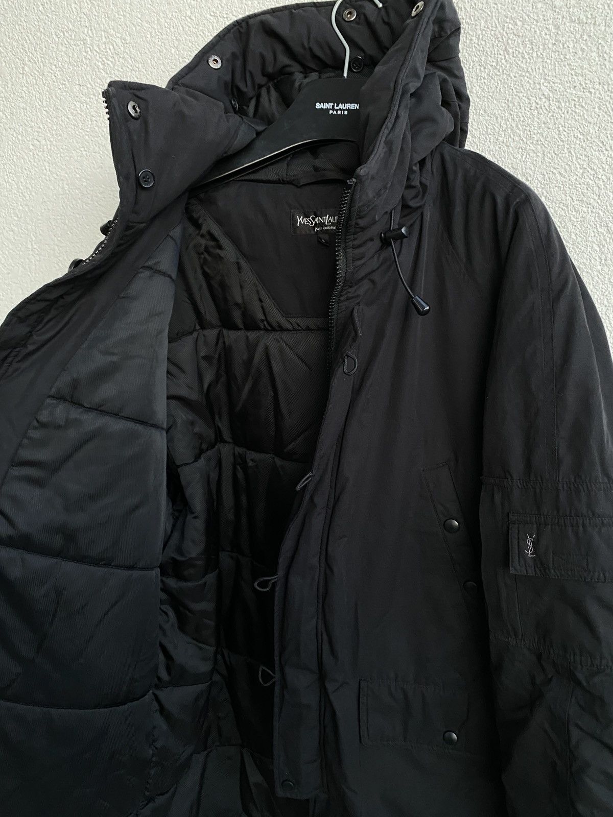 Yves Saint Laurent Winter YSL Jacket Parka Black Size US L / EU 52-54 / 3 - 10 Thumbnail