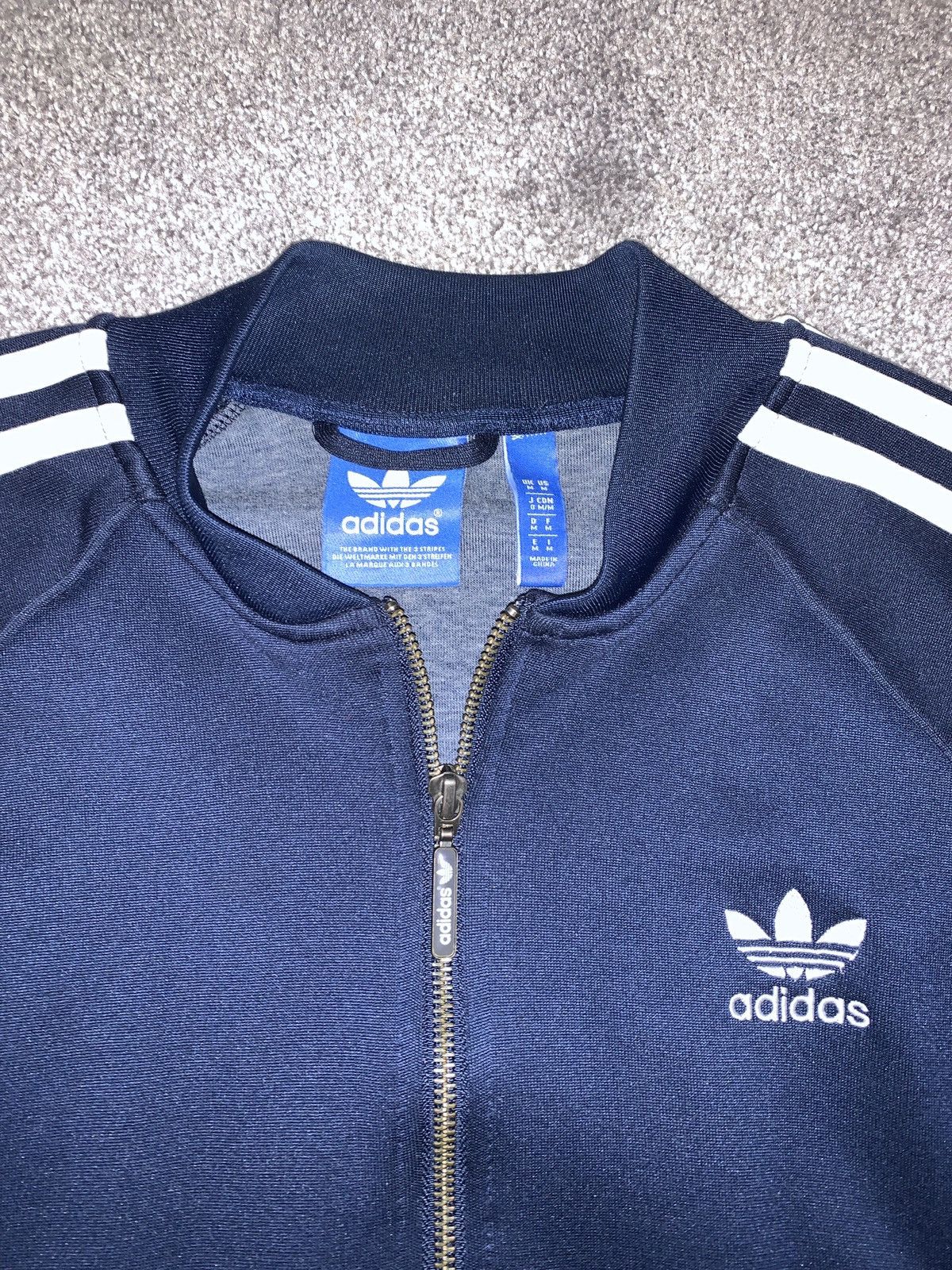 Adidas Original Navy Blue Tracksuit Jacket Tops