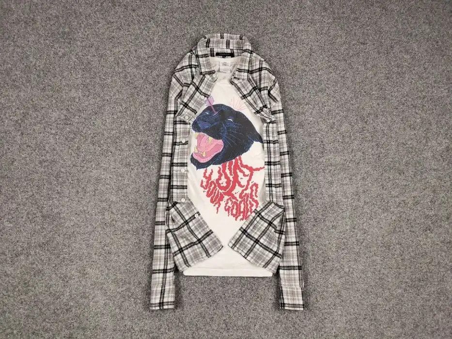 Flannel Vintage Flannel Shirt Travis Scott Style Size US XL / EU 56 / 4 - 1 Thumbnail