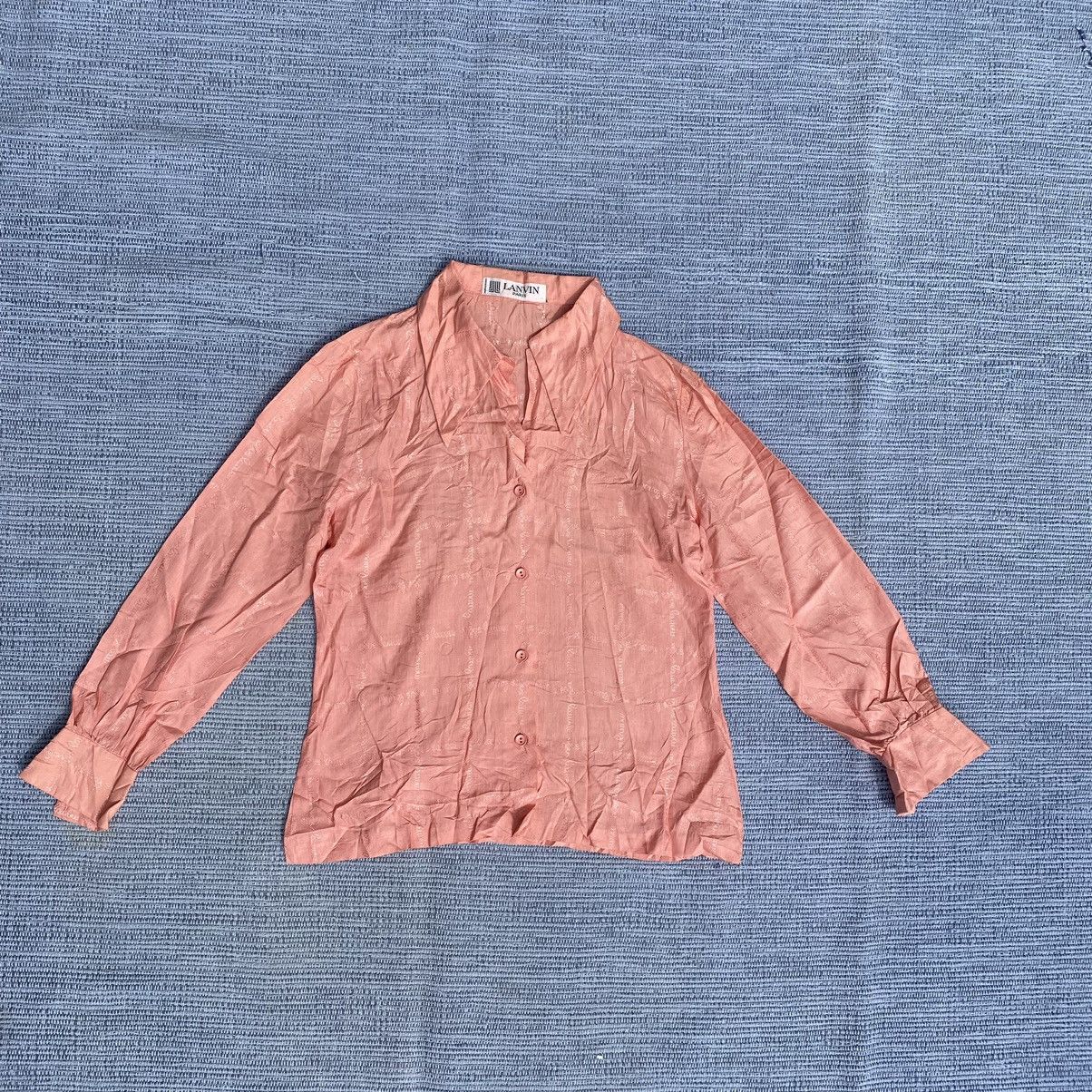 Image of 80's Lanvin Blouse in Peach, Women's (Size Small)