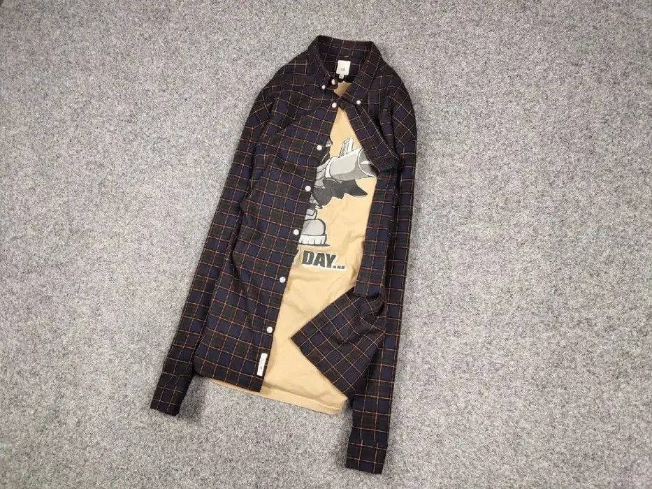 Flannel Vintage Flannel Shirt Travis Scott Style Size US XL / EU 56 / 4 - 4 Thumbnail