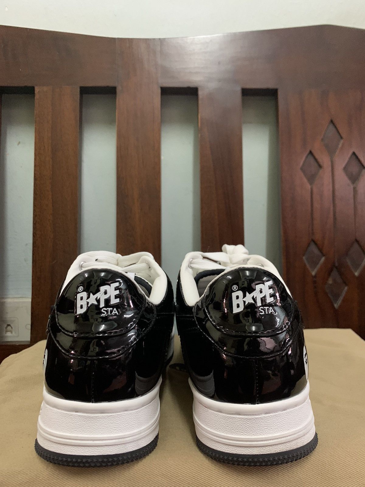 Bape A BATHING APE BAPESTA LOW BLACKWHITE PANDA Size US 8 / EU 41 - 9 Thumbnail