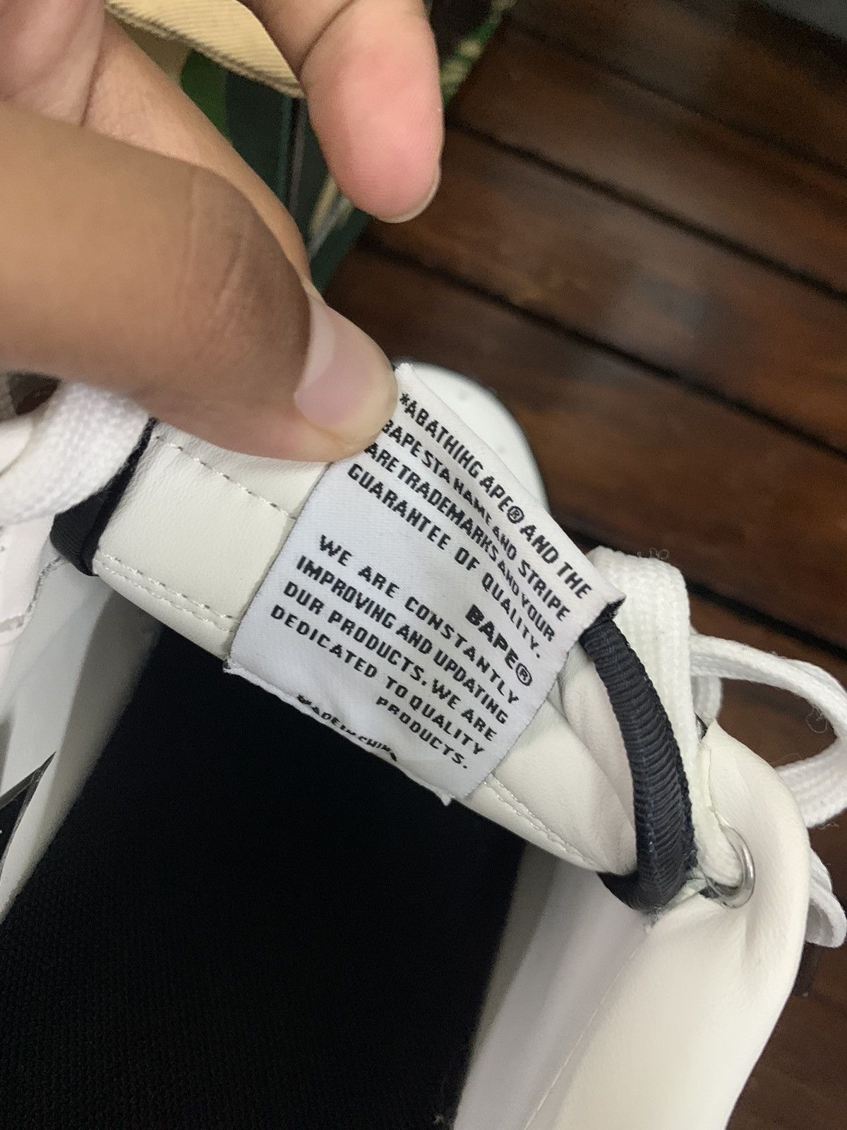 Bape A BATHING APE BAPESTA LOW BLACKWHITE PANDA Size US 8 / EU 41 - 12 Thumbnail
