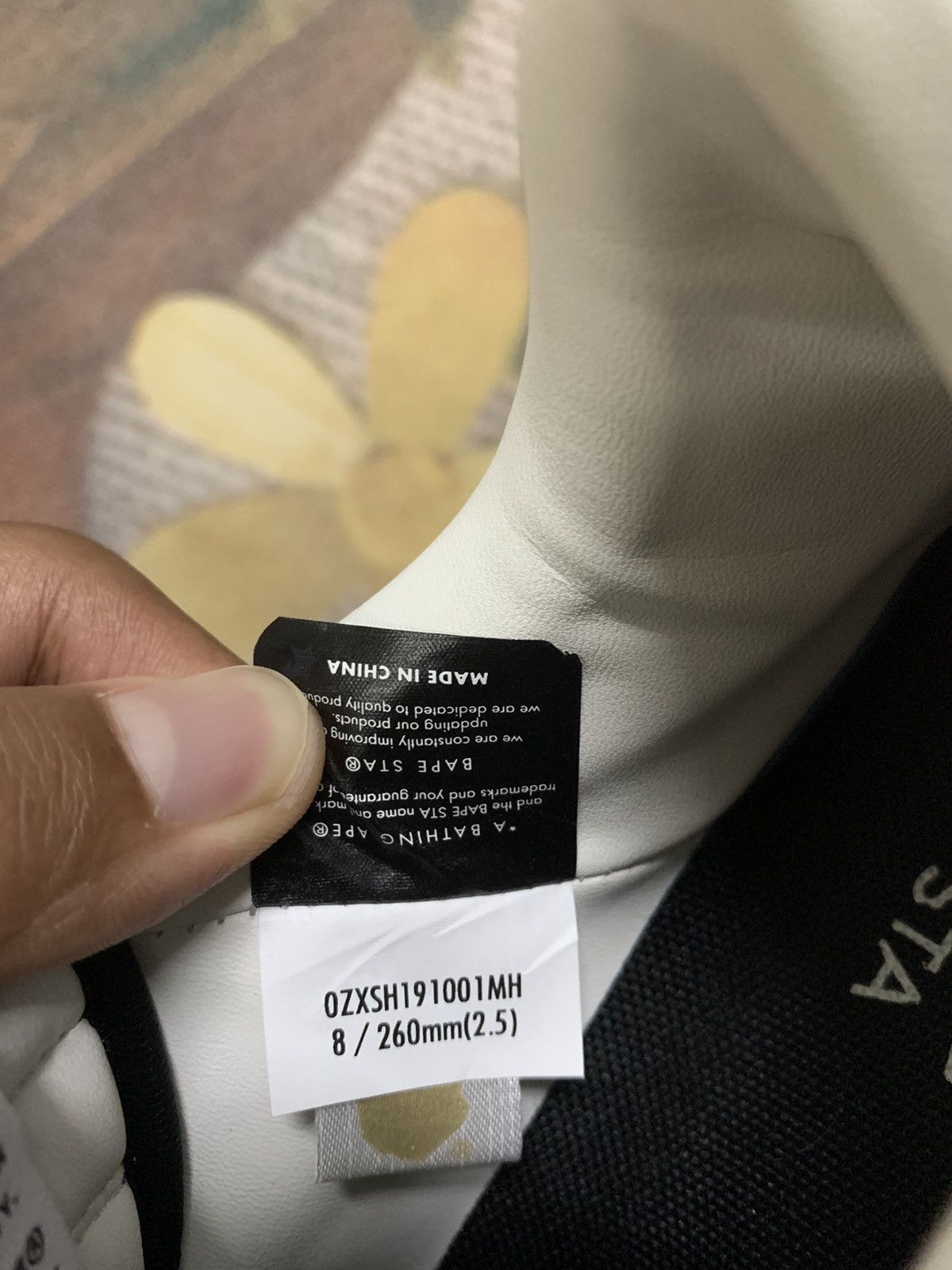 Bape A BATHING APE BAPESTA LOW BLACKWHITE PANDA Size US 8 / EU 41 - 14 Thumbnail