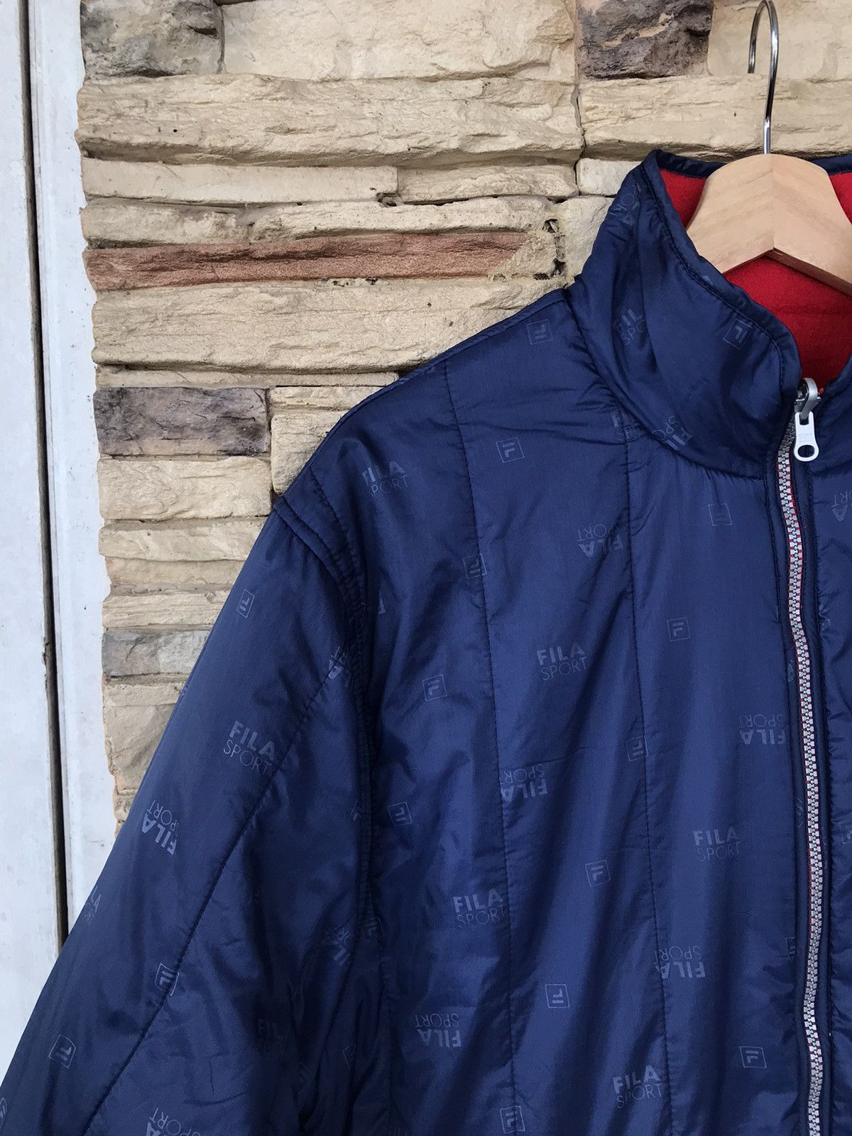 Fila Fila Sport Fleece/Puffer Reversible Jacket Size US S / EU 44-46 / 1 - 4 Thumbnail
