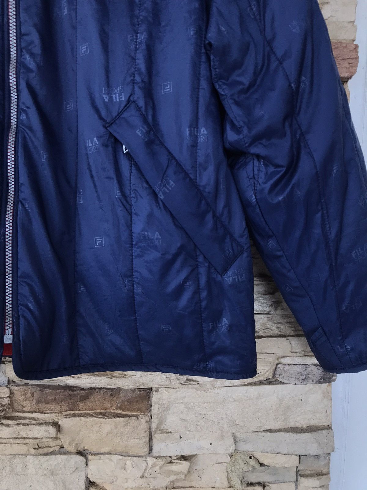 Fila Fila Sport Fleece/Puffer Reversible Jacket Size US S / EU 44-46 / 1 - 5 Thumbnail