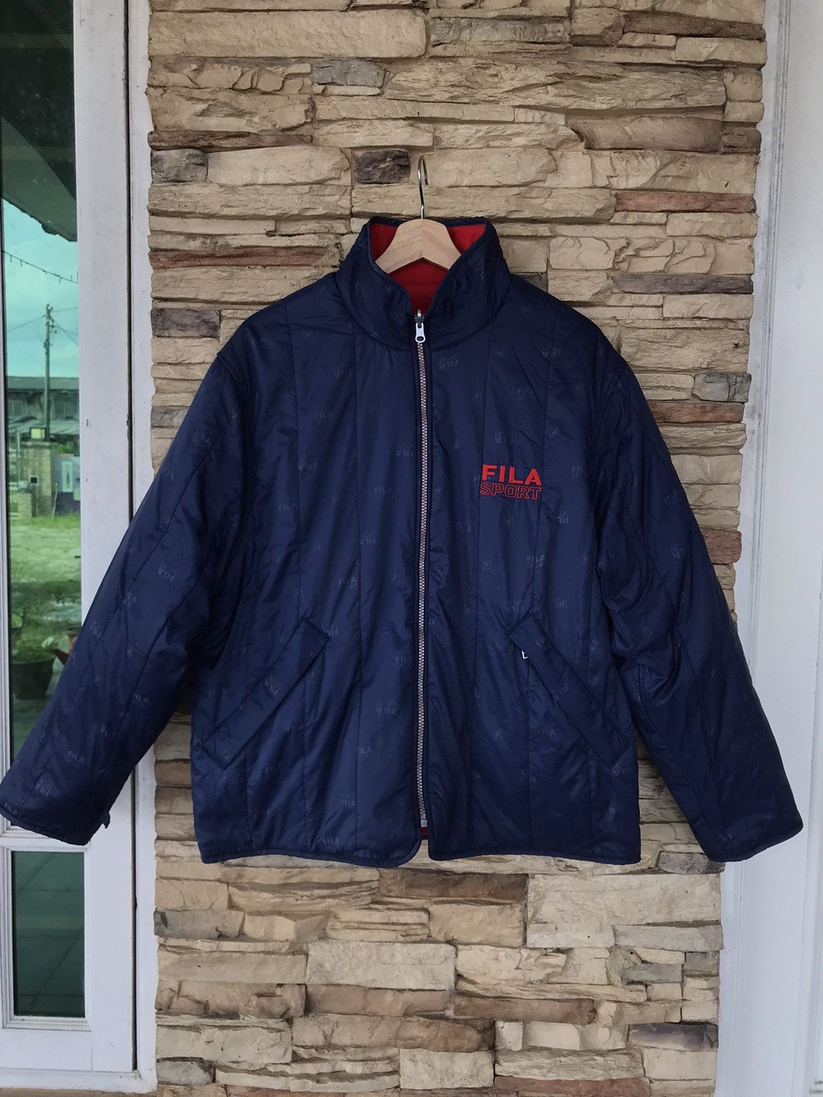 Fila Fila Sport Fleece/Puffer Reversible Jacket Size US S / EU 44-46 / 1 - 1 Thumbnail