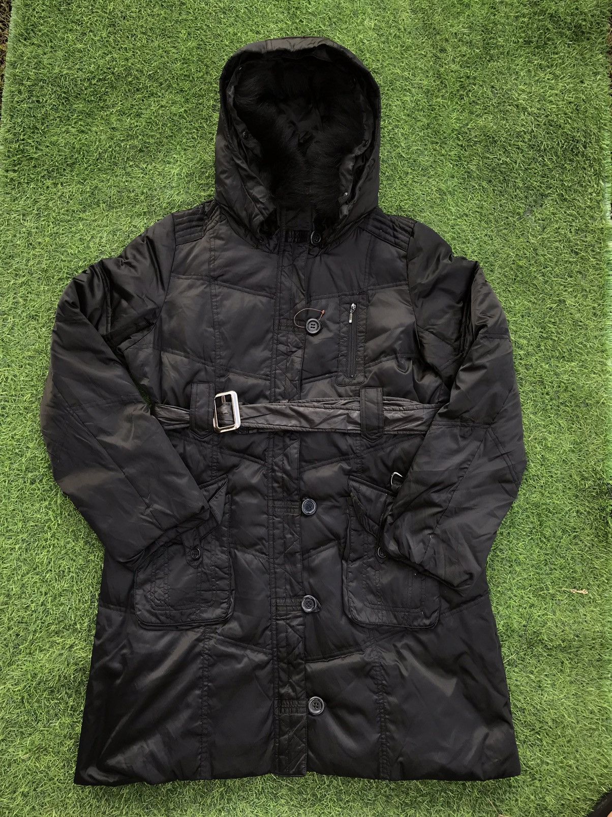Anhydre Puffer Trench Coat Jacket