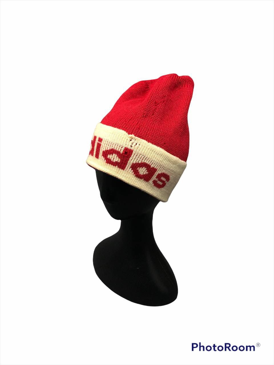 Adidas × Vintage 🔥SICK🔥Vintage Thrashed Adidas Spellout Beanie Hat Size ONE SIZE - 2 Thumbnail