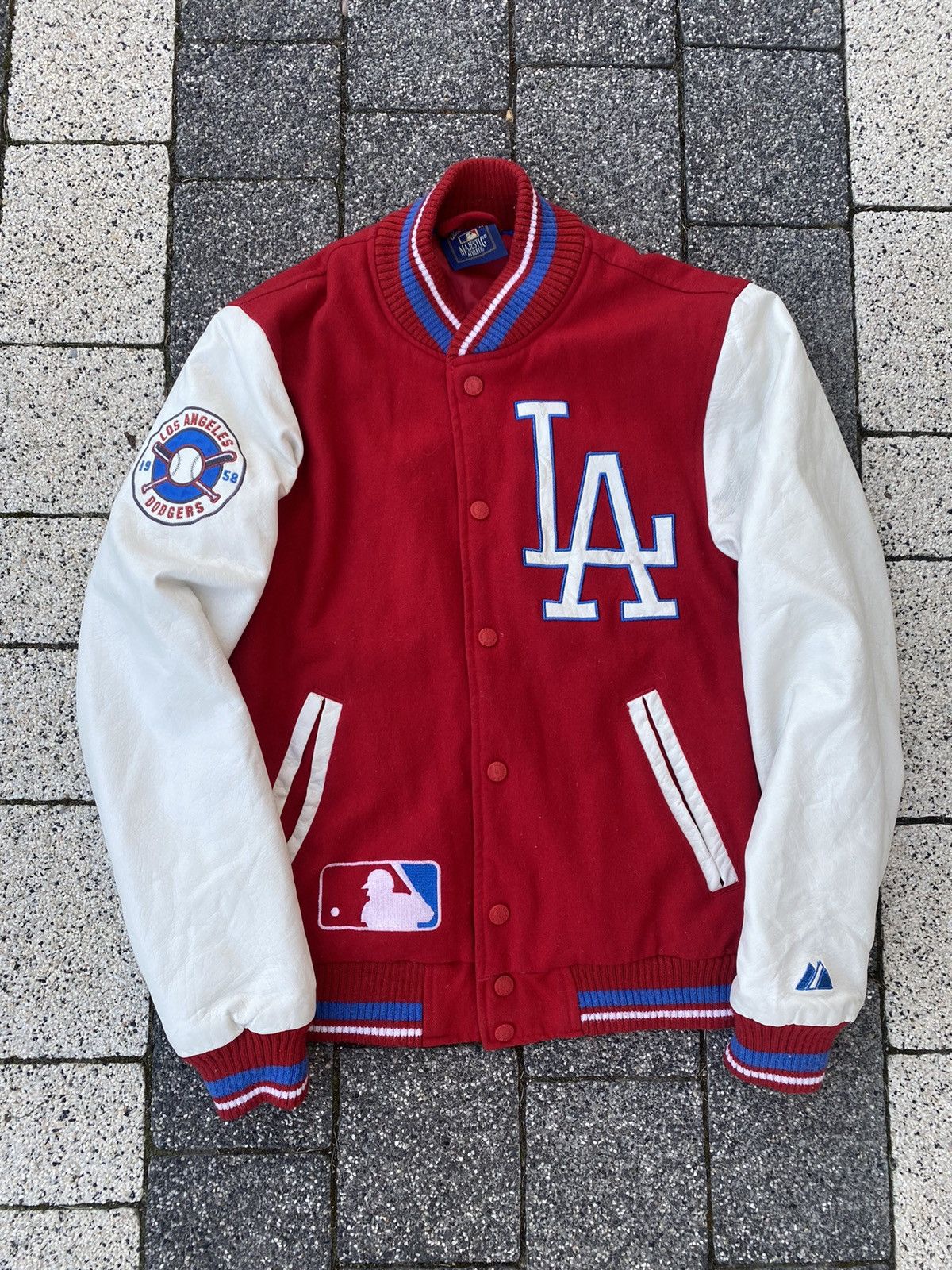 Vintage Majestic los angeles dodgers Vintage bomber varsity jacket ...