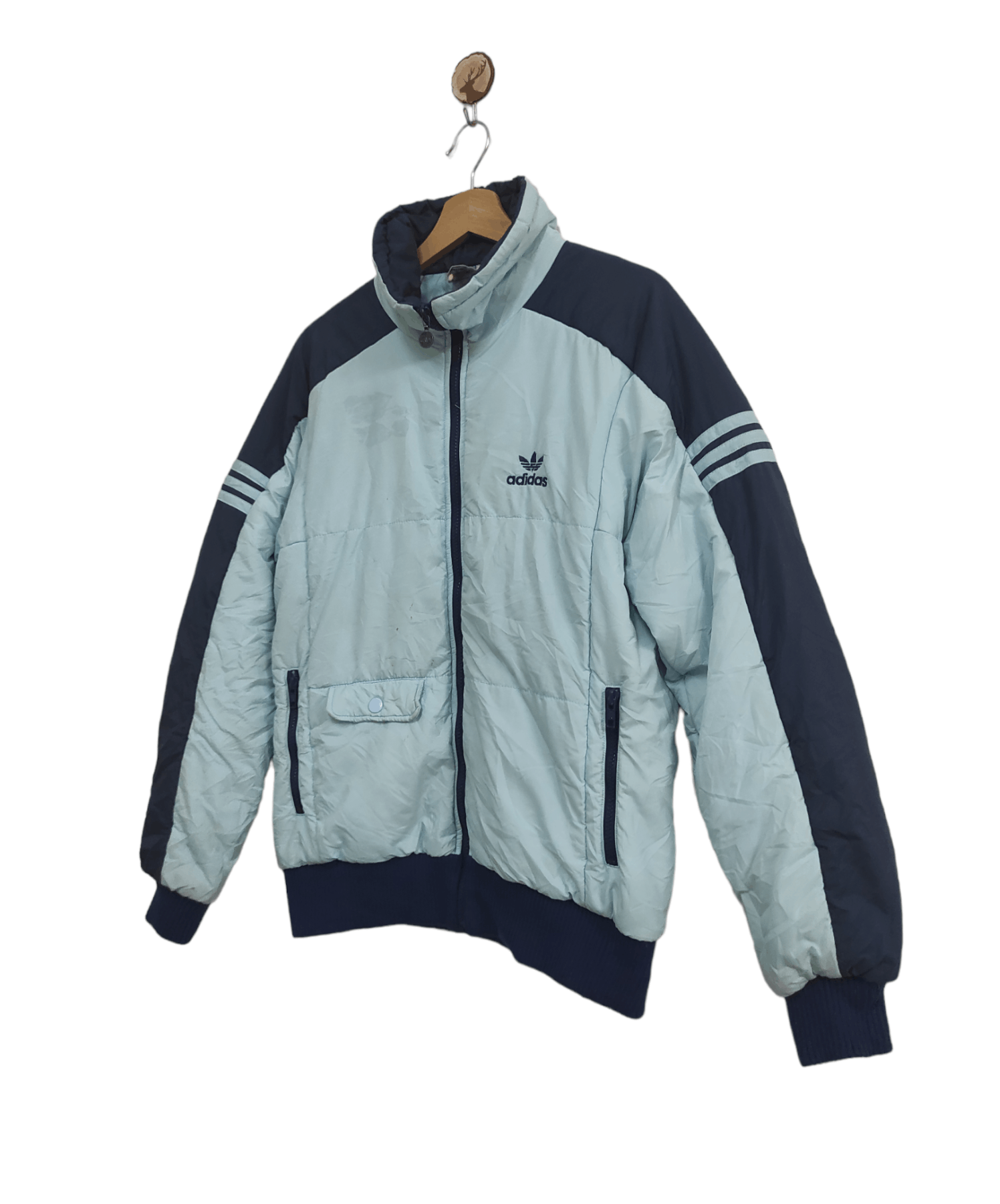 Adidas × Vintage Rare Vintage Adidas Puffer Jacket Size US L / EU 52-54 / 3 - 4 Thumbnail