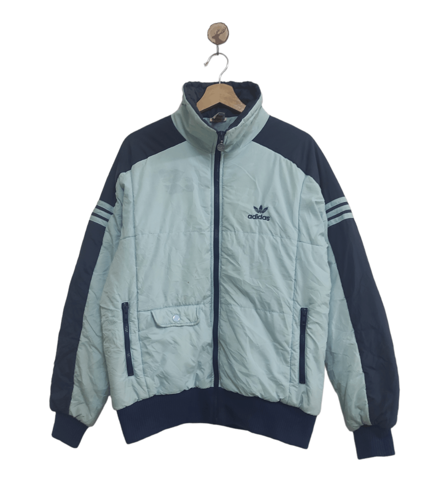 Adidas × Vintage Rare Vintage Adidas Puffer Jacket Size US L / EU 52-54 / 3 - 1 Thumbnail