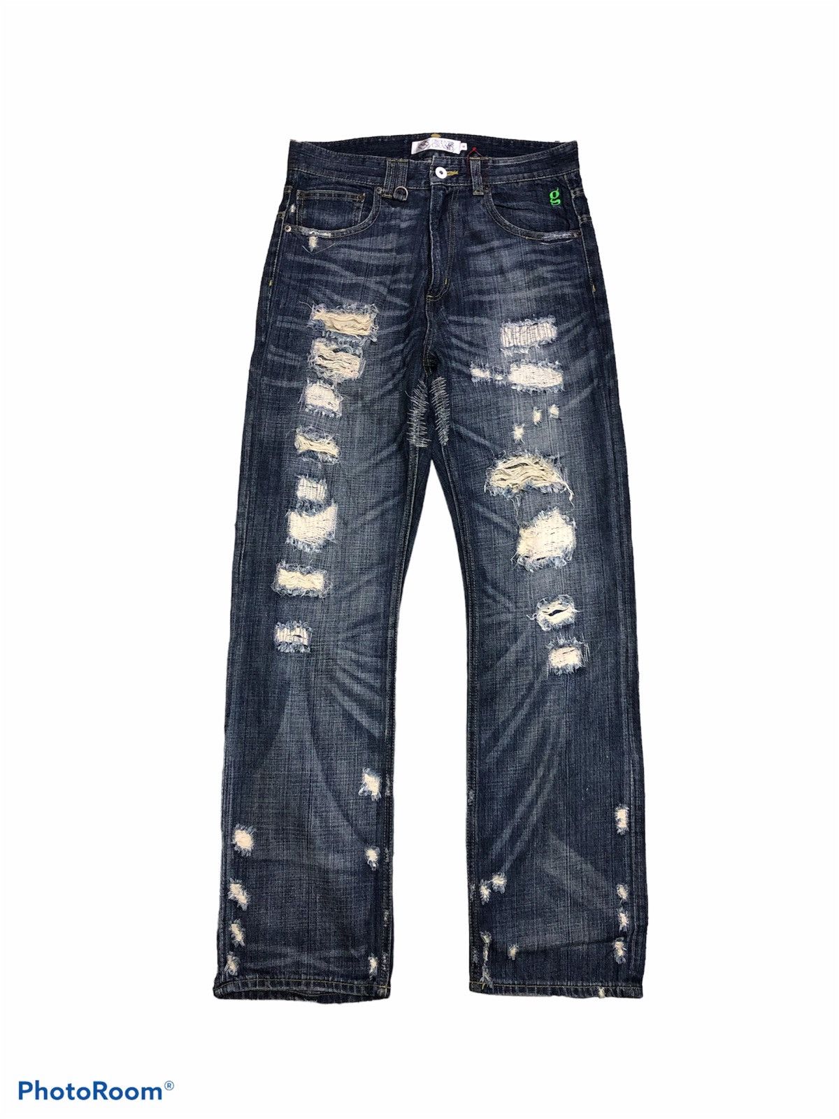 Other RIPPED⚡️⚡️GROOVER GRAND DISTRESSED DENIM Size US 32 / EU 48 - 1 Thumbnail