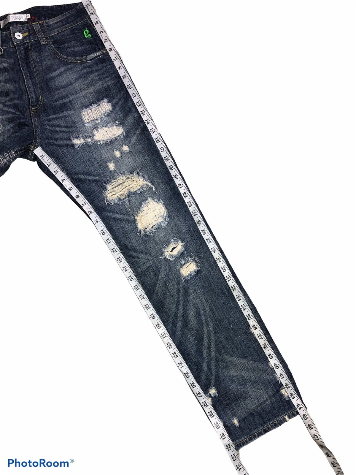 Other RIPPED⚡️⚡️GROOVER GRAND DISTRESSED DENIM Size US 32 / EU 48 - 8 Thumbnail
