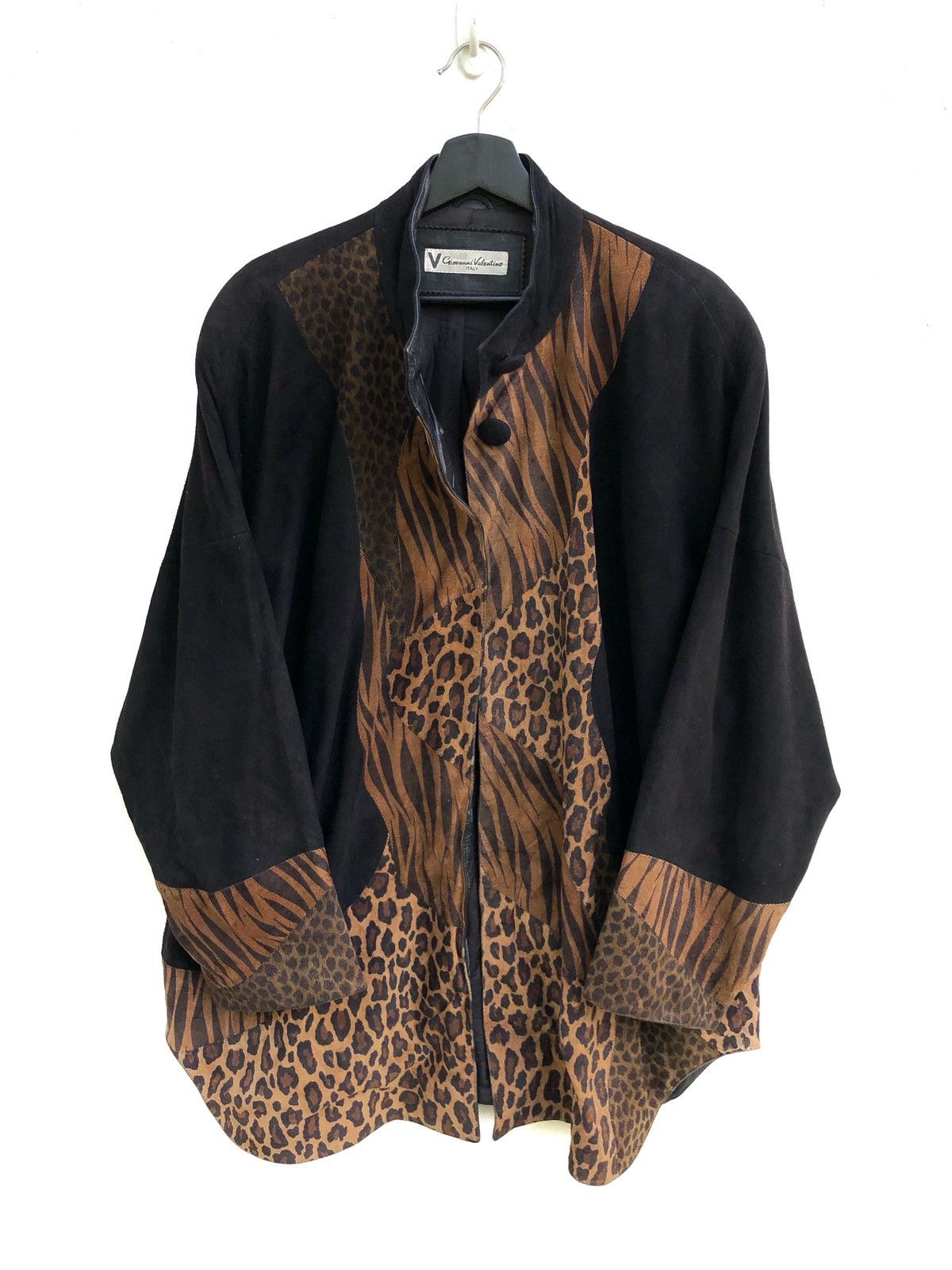 Valentino × Vintage Giovanni Velentino Hybrid Jacket Overcoat Size US XL / EU 56 / 4 - 2 Thumbnail