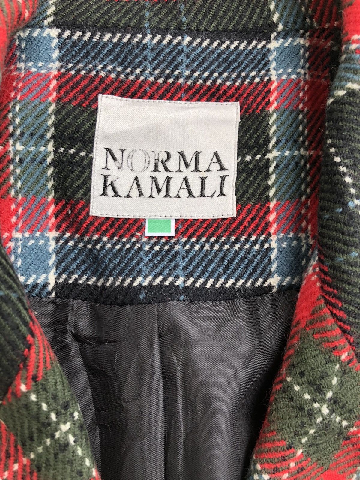 Other Vintage Norma Kamali Red Tartan Jacket Size US S / EU 44-46 / 1 - 3 Thumbnail