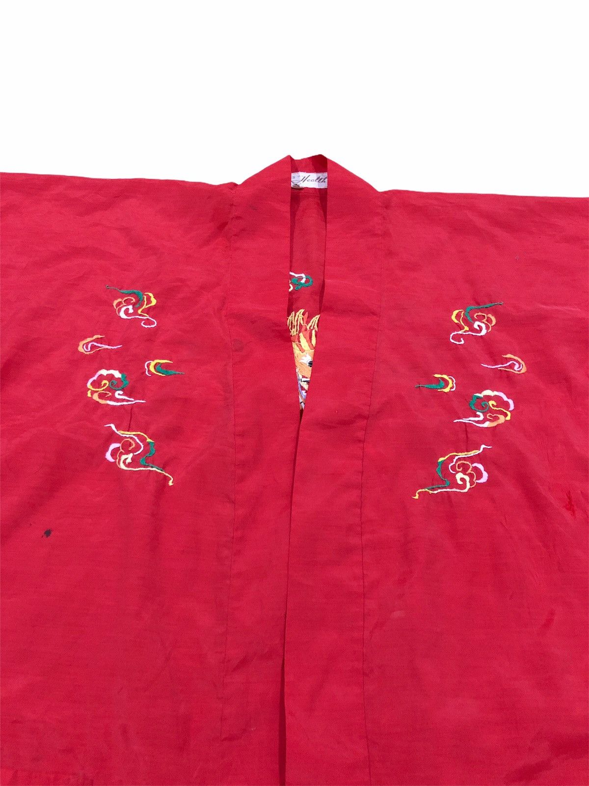 Vintage Vintage 70/80s Hand Embroidered Light Kimono Japan Dragon Size US M / EU 48-50 / 2 - 4 Thumbnail