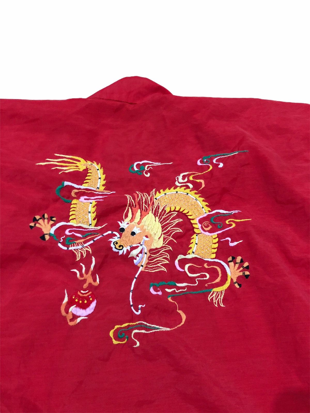 Vintage Vintage 70/80s Hand Embroidered Light Kimono Japan Dragon Size US M / EU 48-50 / 2 - 5 Thumbnail