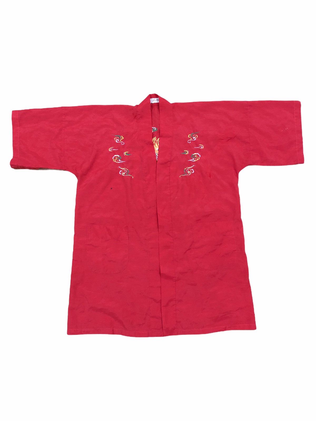Vintage Vintage 70/80s Hand Embroidered Light Kimono Japan Dragon Size US M / EU 48-50 / 2 - 3 Thumbnail
