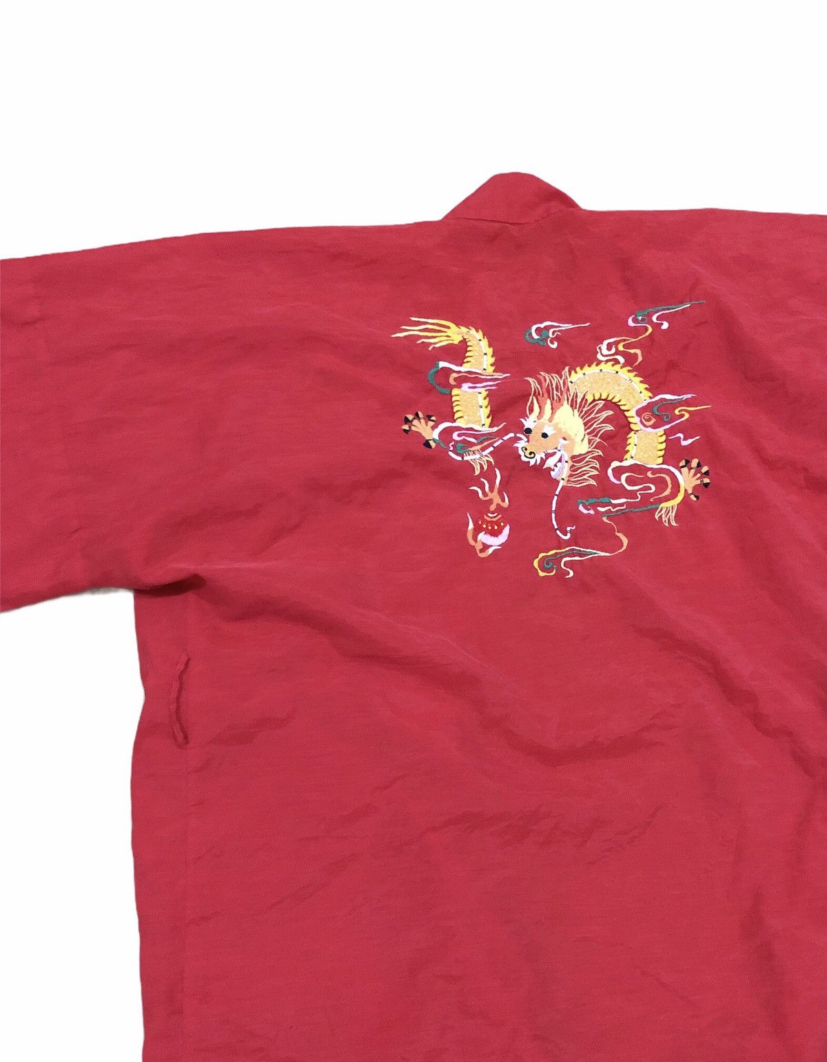 Vintage Vintage 70/80s Hand Embroidered Light Kimono Japan Dragon Size US M / EU 48-50 / 2 - 6 Thumbnail