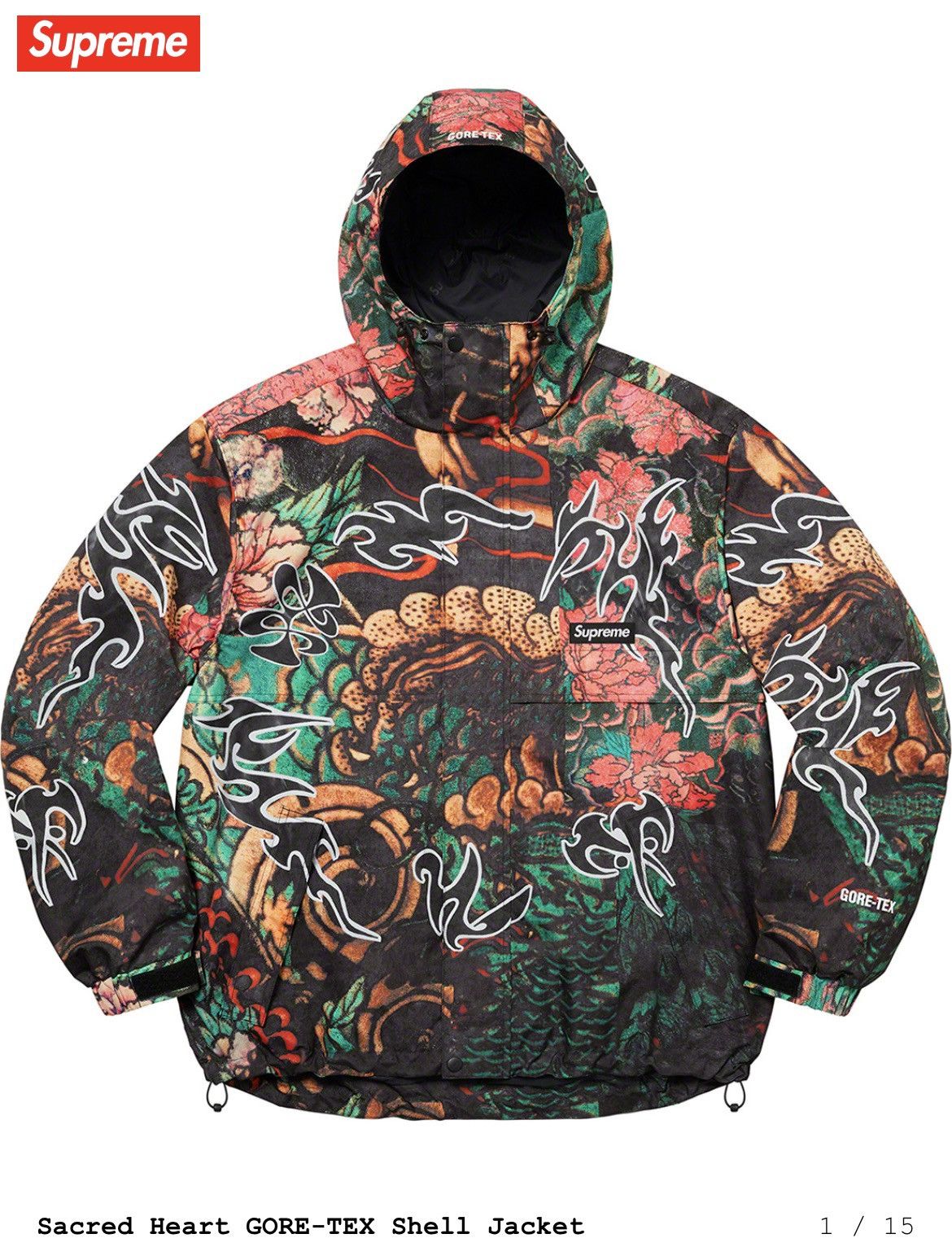 Goretex × Supreme Supreme Heart Gore-Tex Shell Jacket Size US XL / EU 56 / 4 - 4 Thumbnail